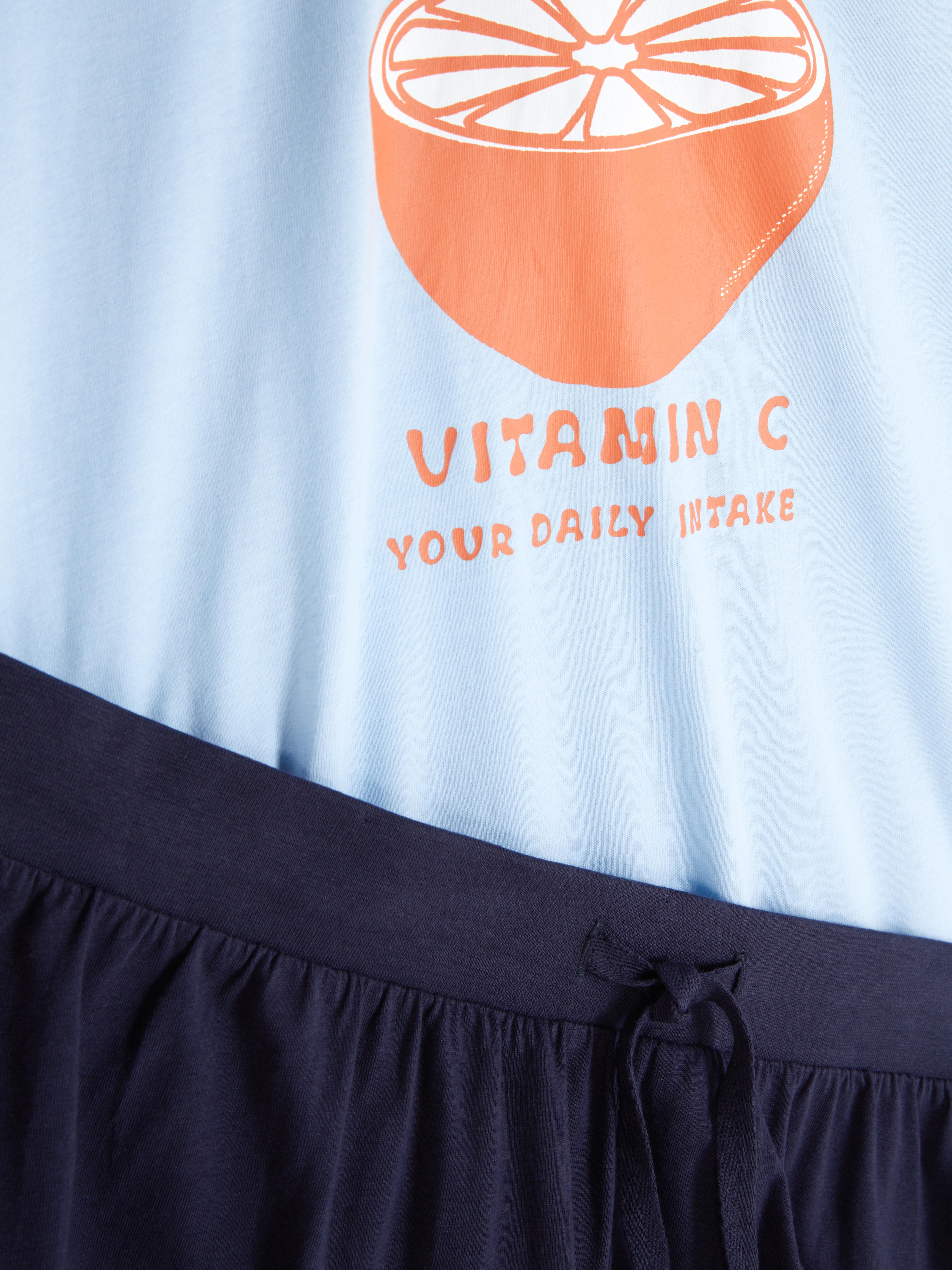 Graphic T-shirt and Shorts Pyjamas