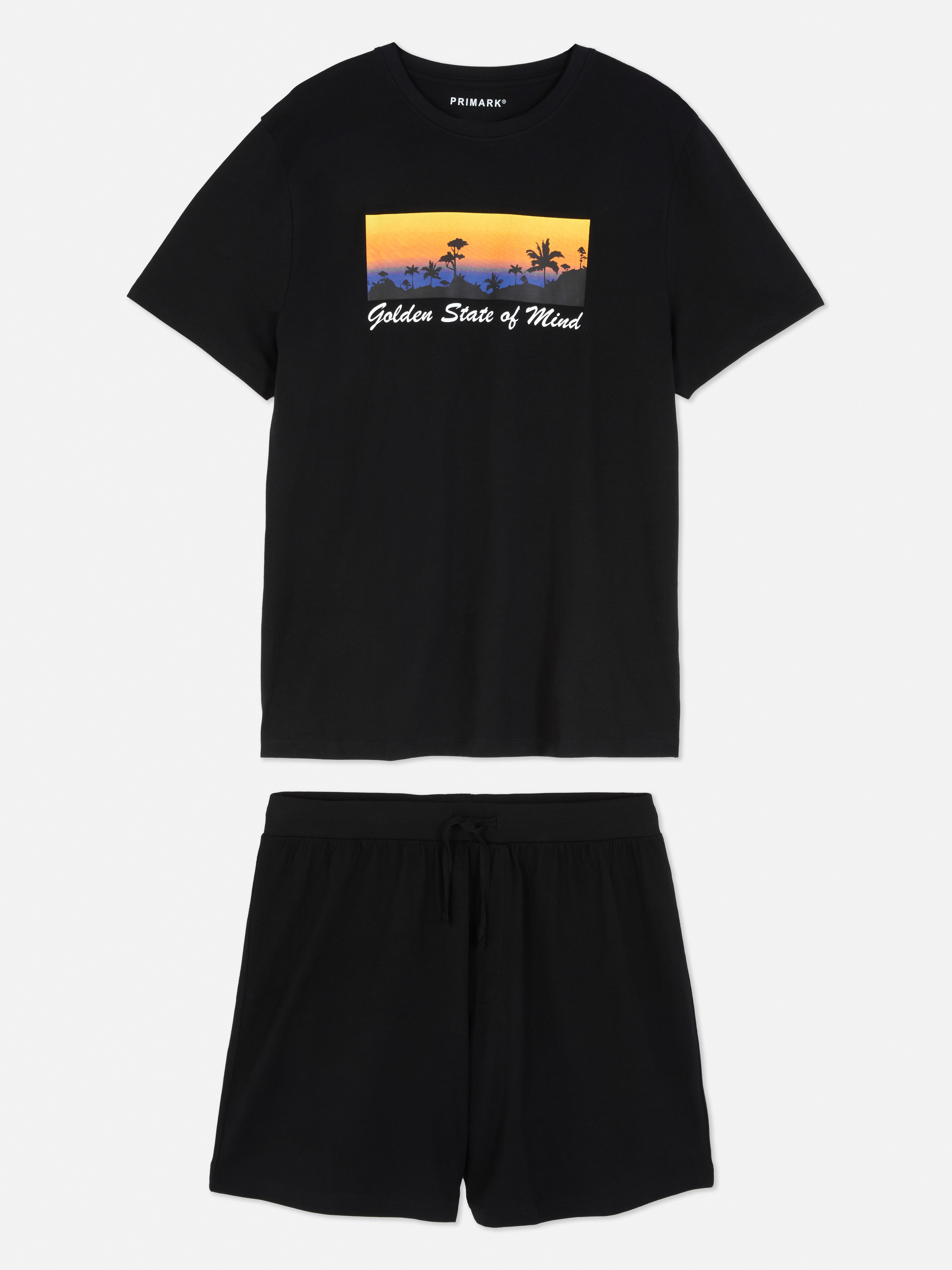 Graphic T-shirt and Shorts Pyjamas
