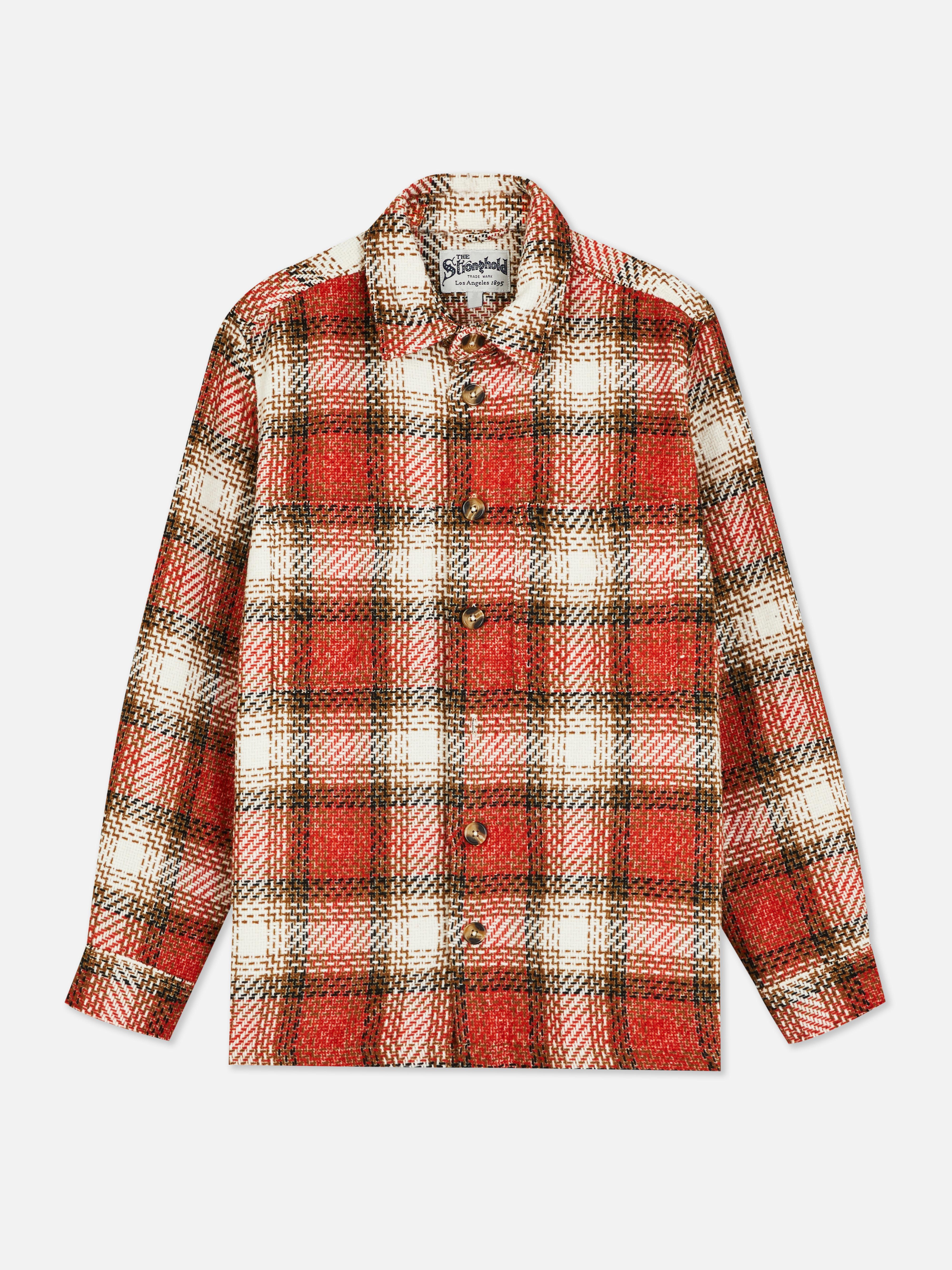 The Stronghold Textured Check Overshirt
