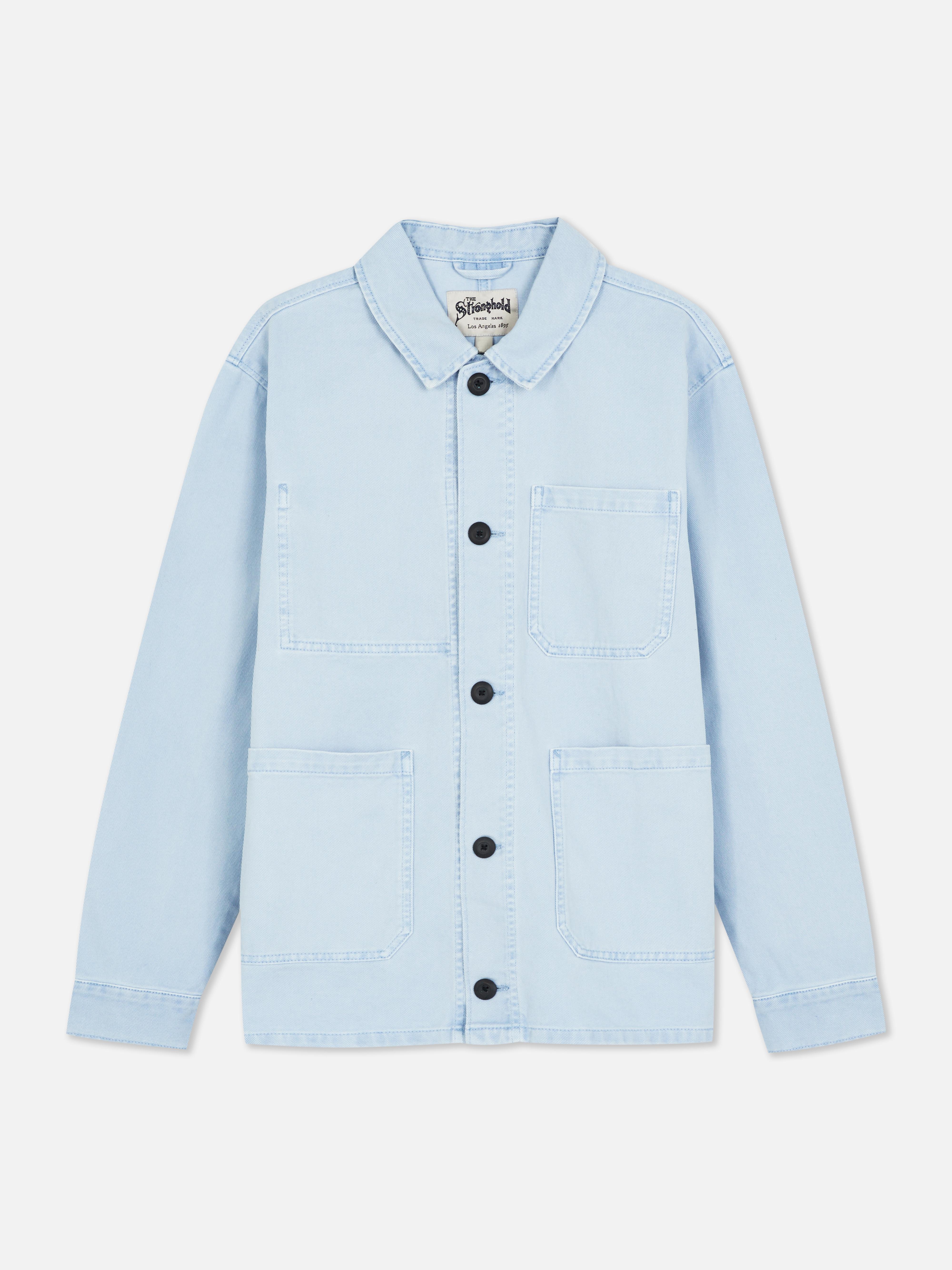 The Stronghold Washed Overshirt Blue