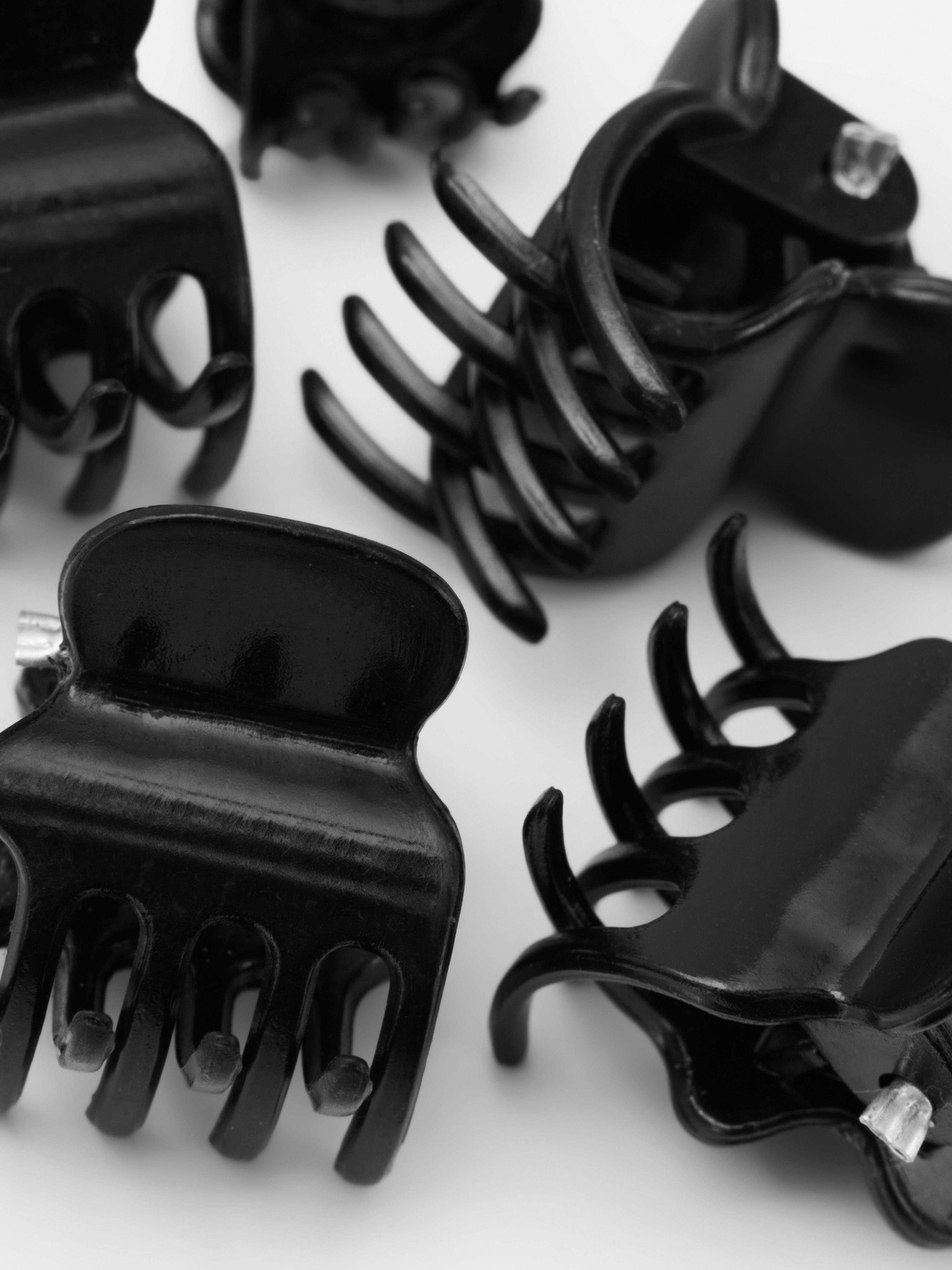 Black 12pk Mini Claw Clips Primark