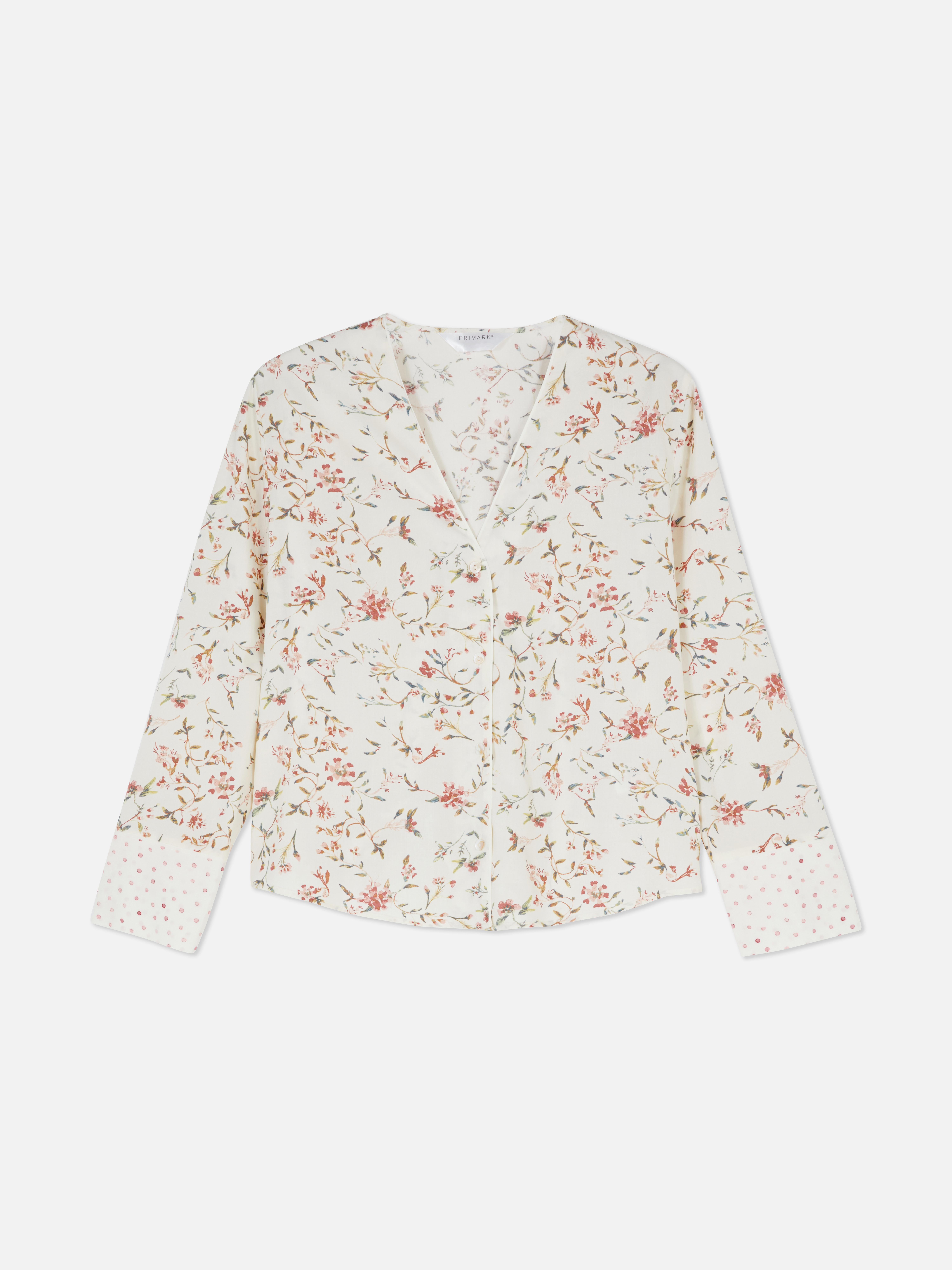Floral Print Pyjama Shirt