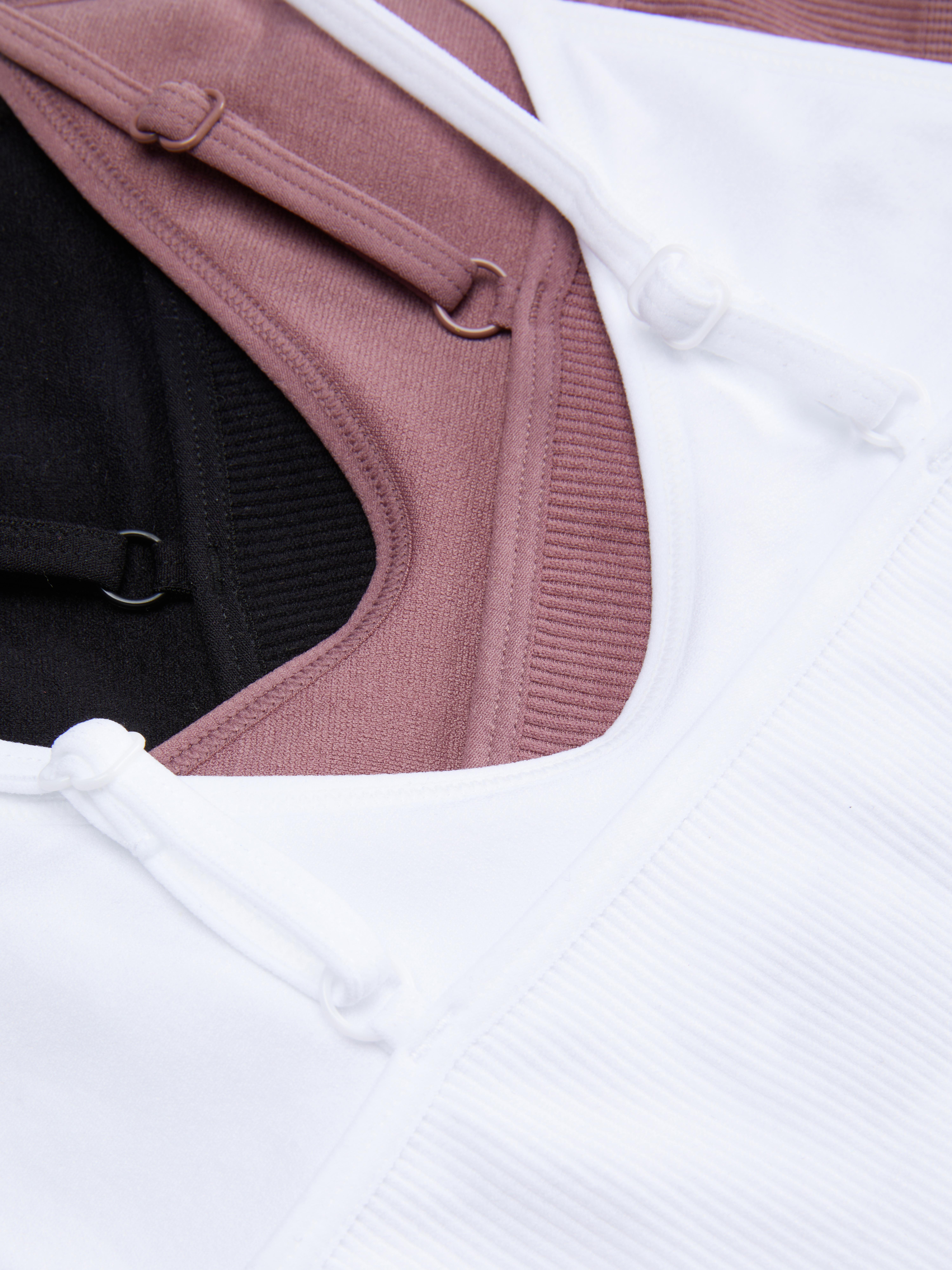 3 bralette corte a canotta senza cuciture