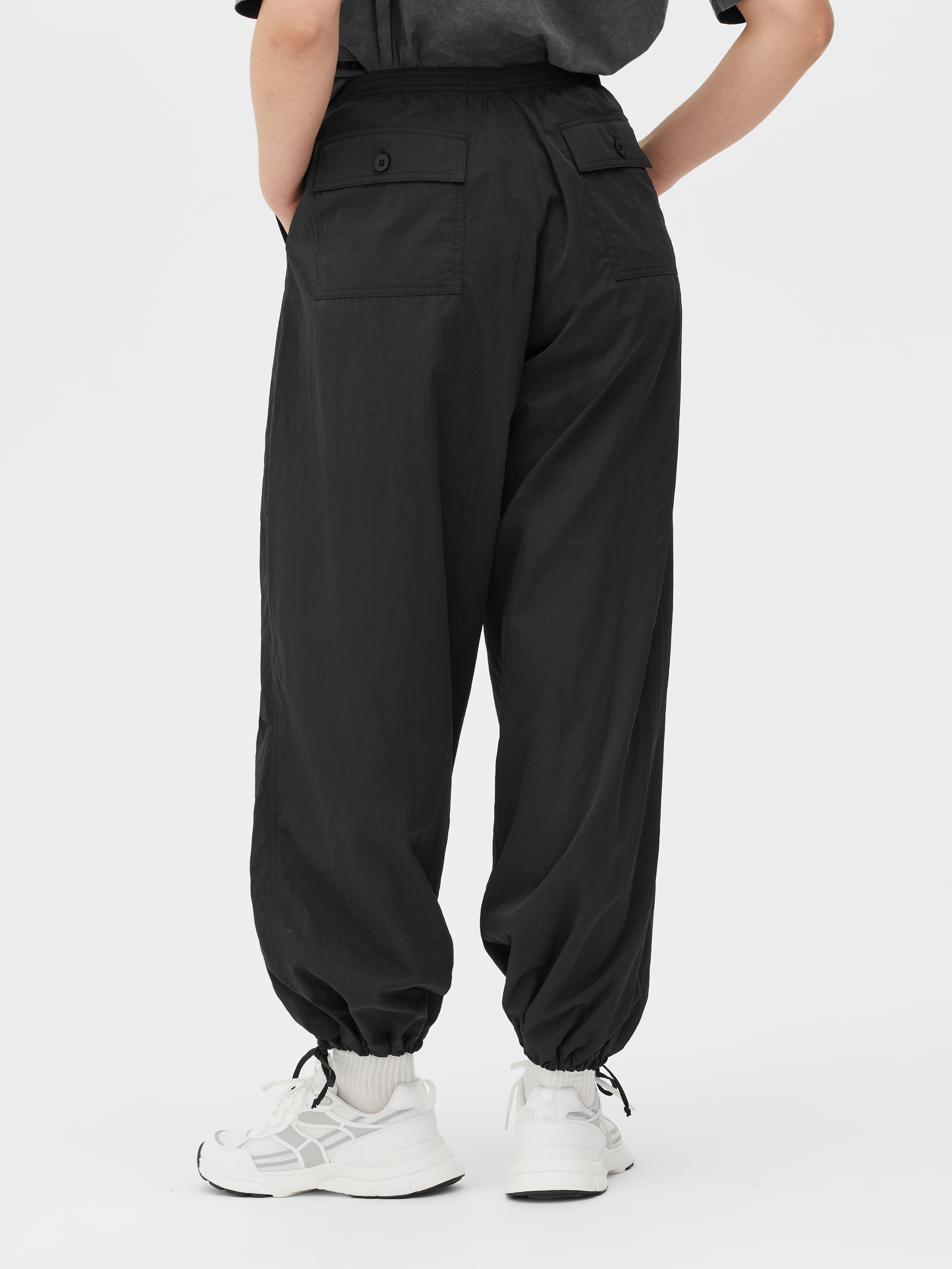 Drawcord Parachute Trousers