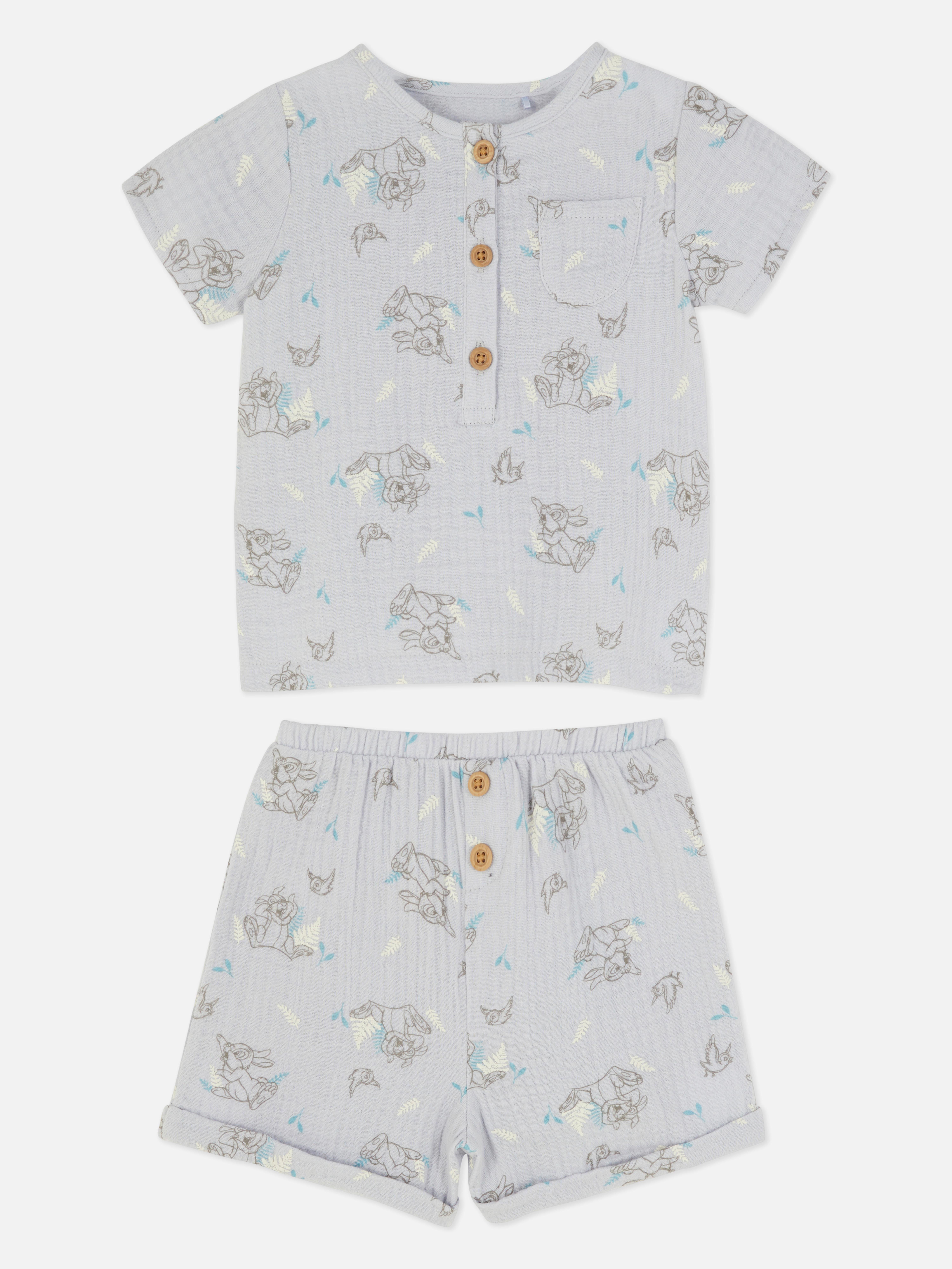 Disney’s Bambi and Thumper Button Detail Pyjamas