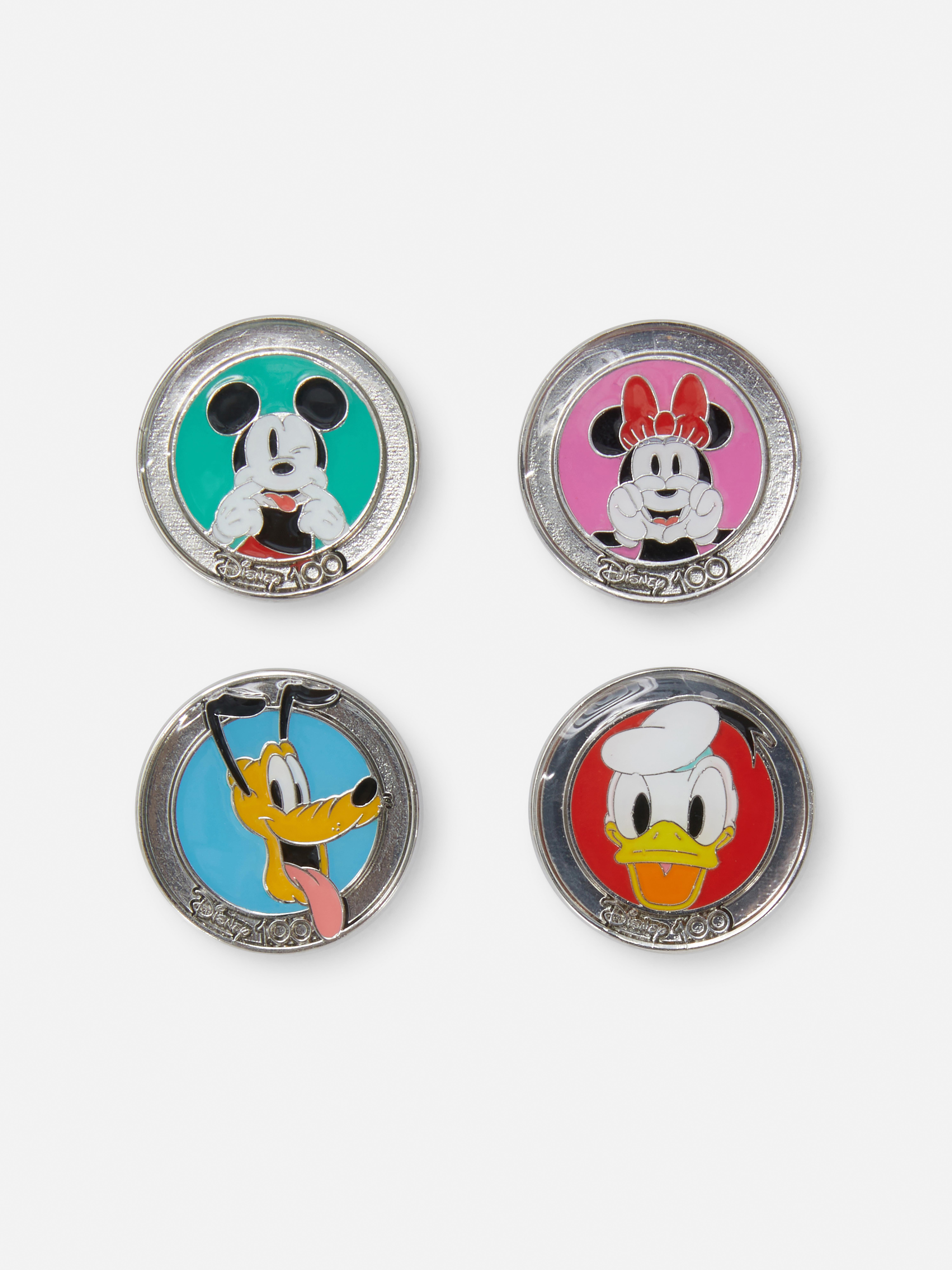 4pk Disney’s Collectible Mickey Mouse & Friends Originals Pin Set