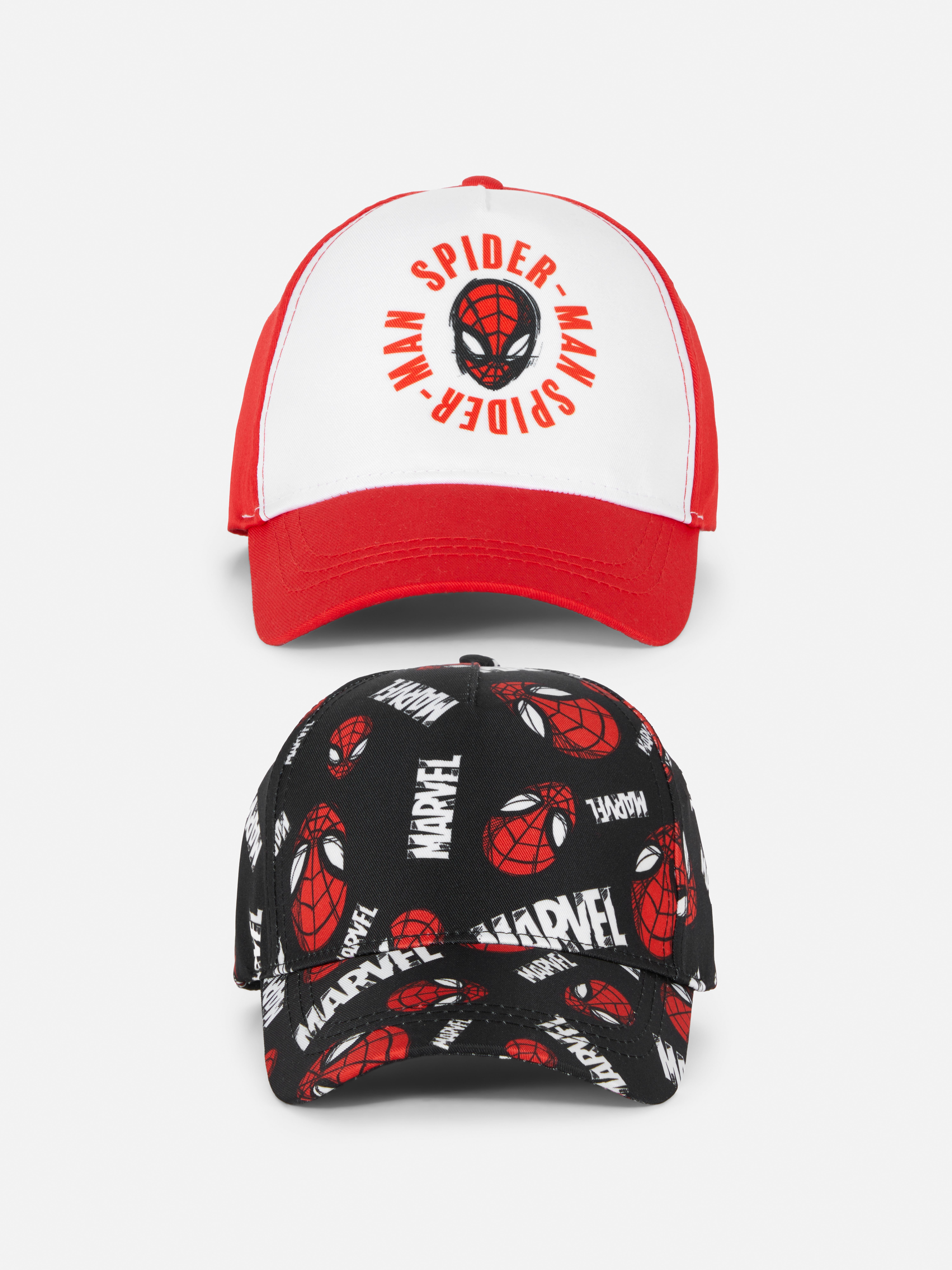 2pk Marvel Spider-Man Baseball Caps Red