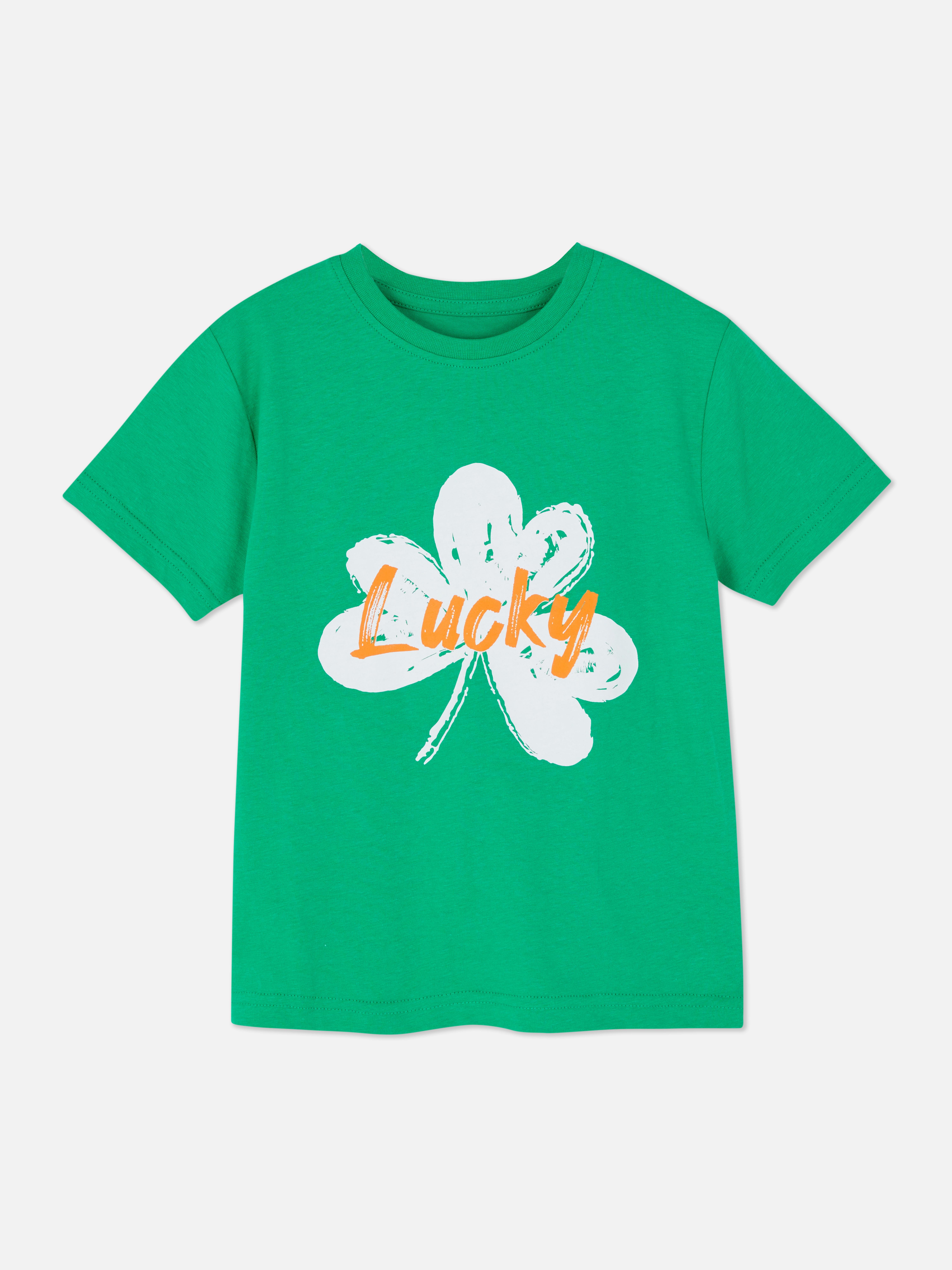 St. Patrick’s Day Clover Print T-shirt