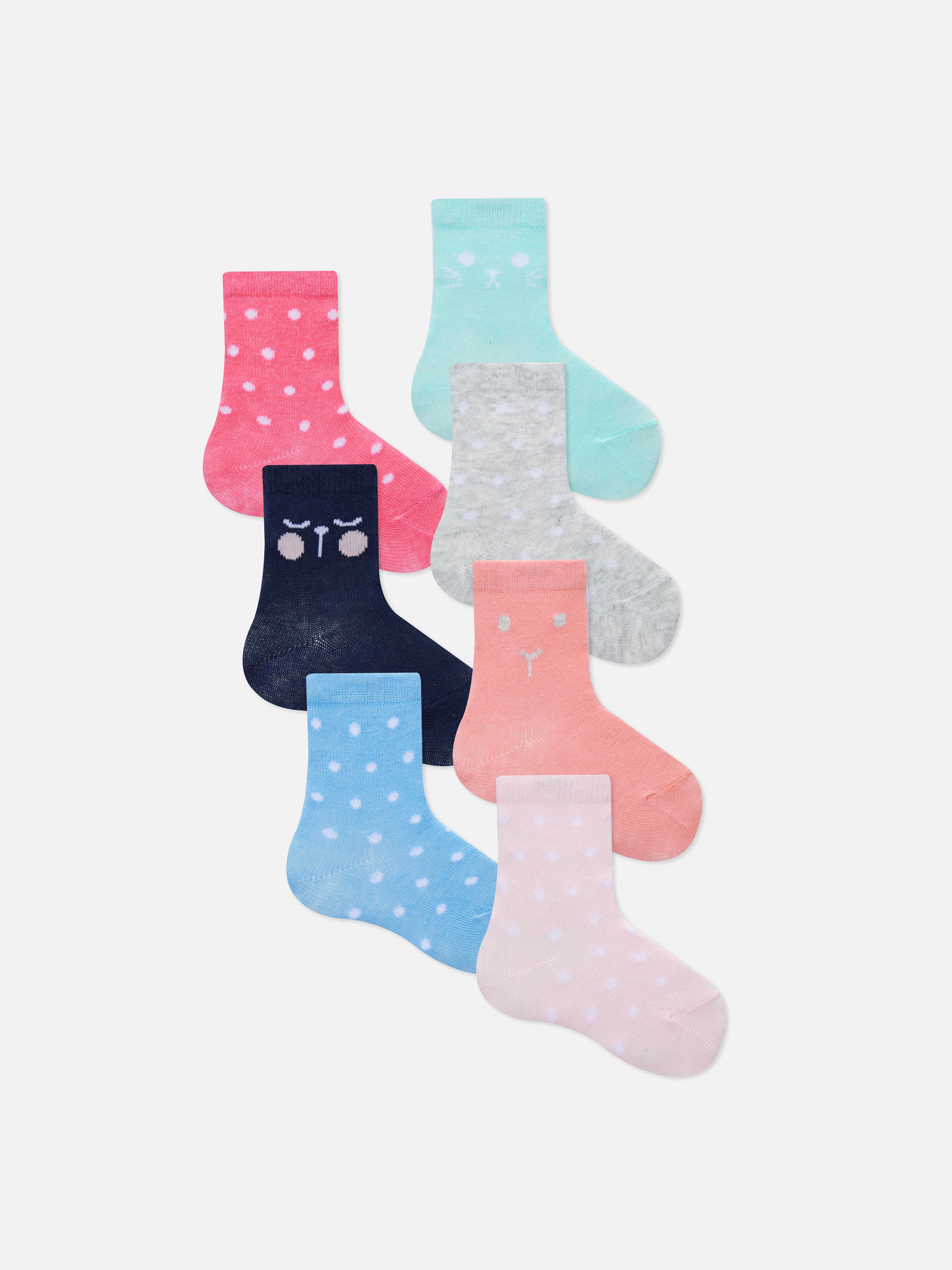 7pk Multi-Pattern Socks