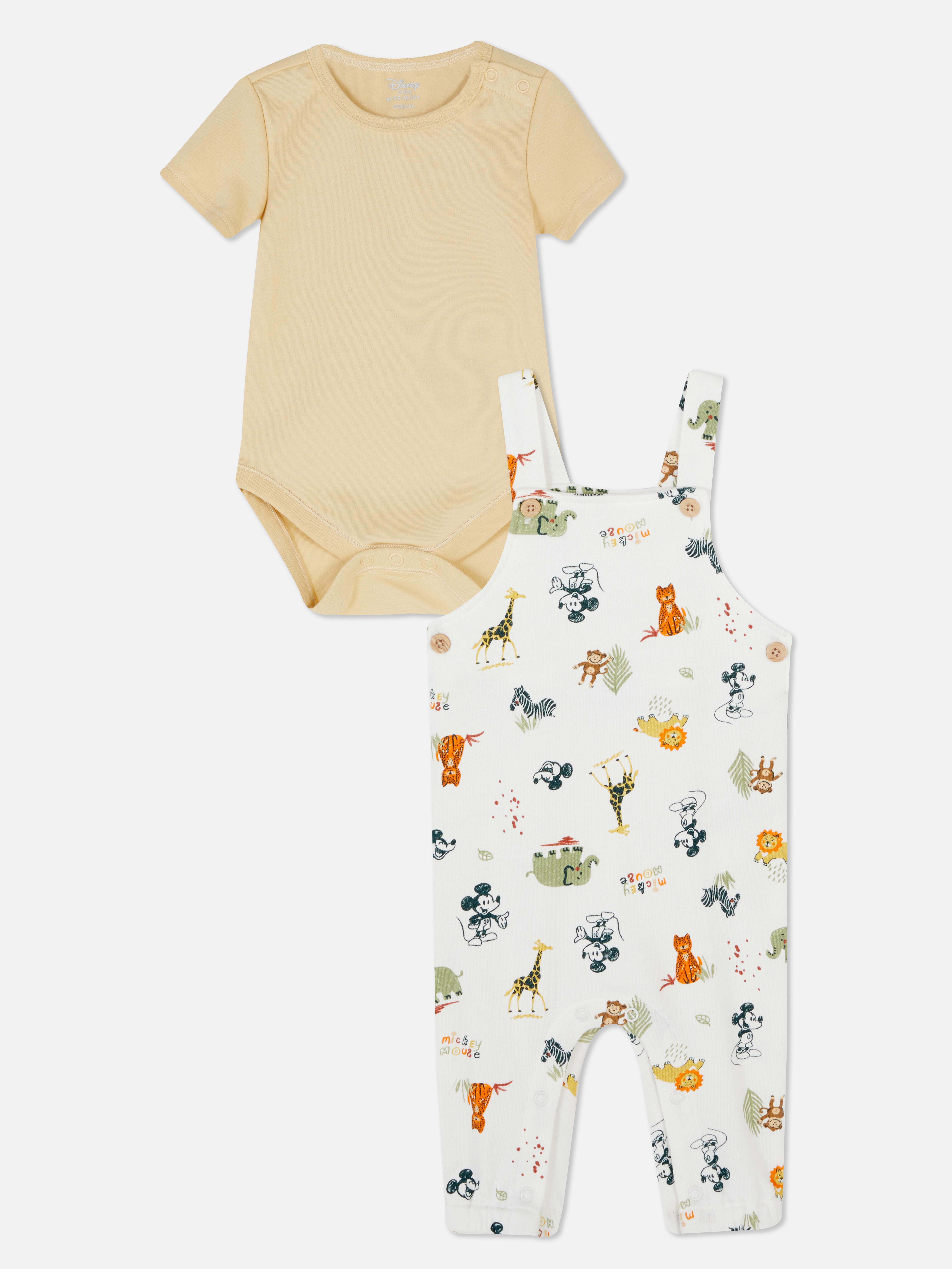 Disney's Mickey Mouse Dungaree and Bodysuit Set