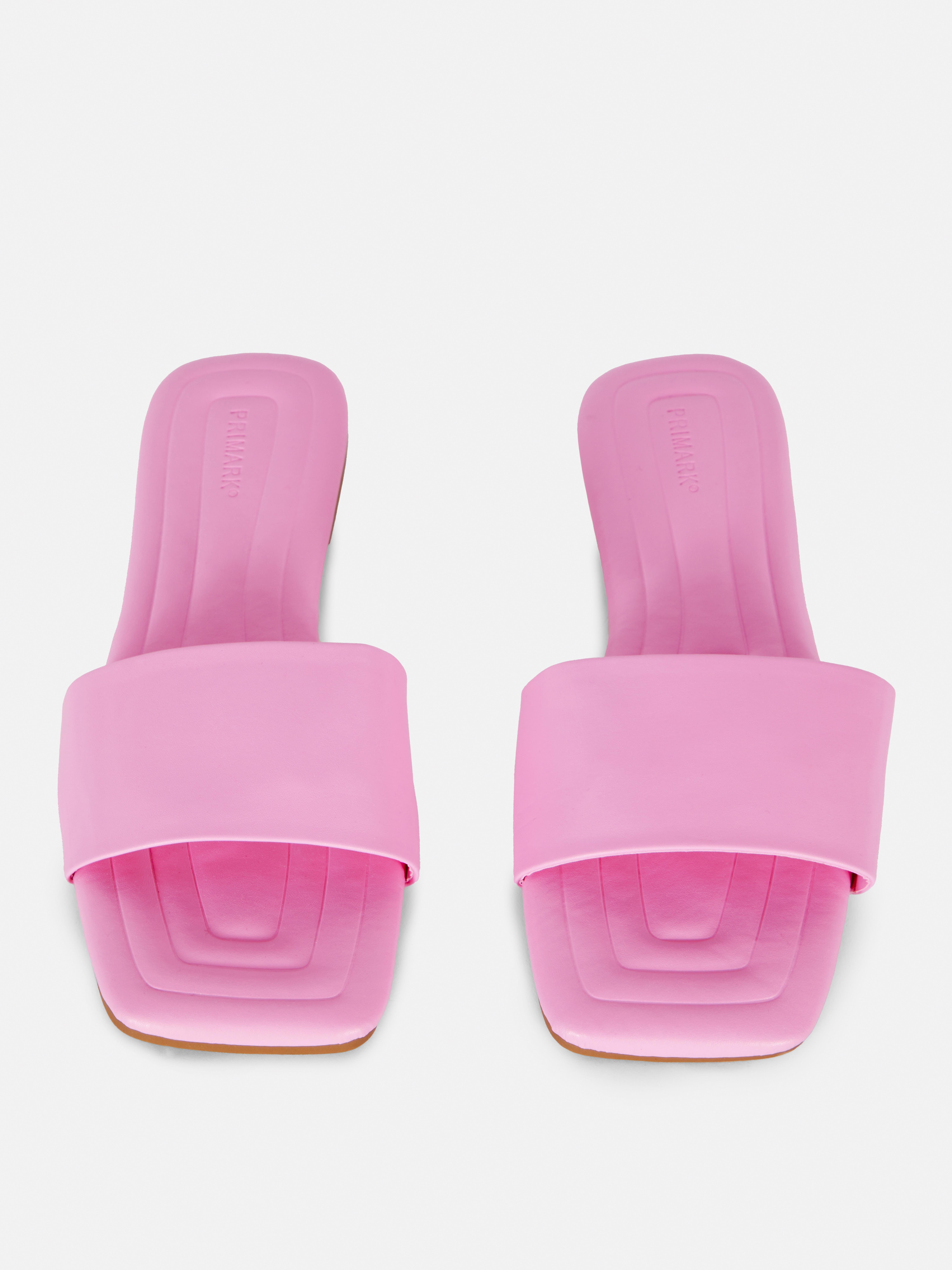 Faux Leather Mules