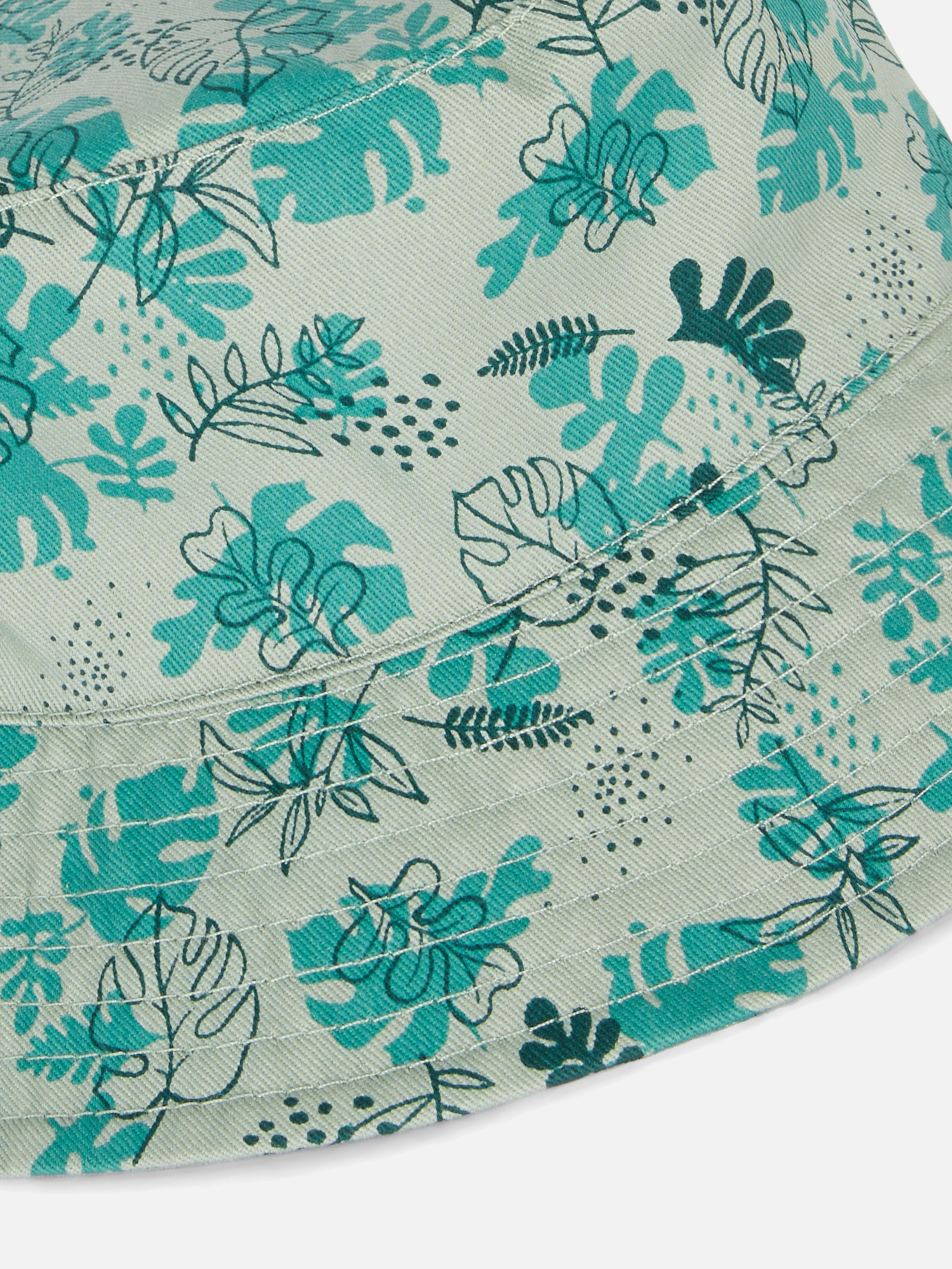 Pălărie cloș cu imprimeu frunze