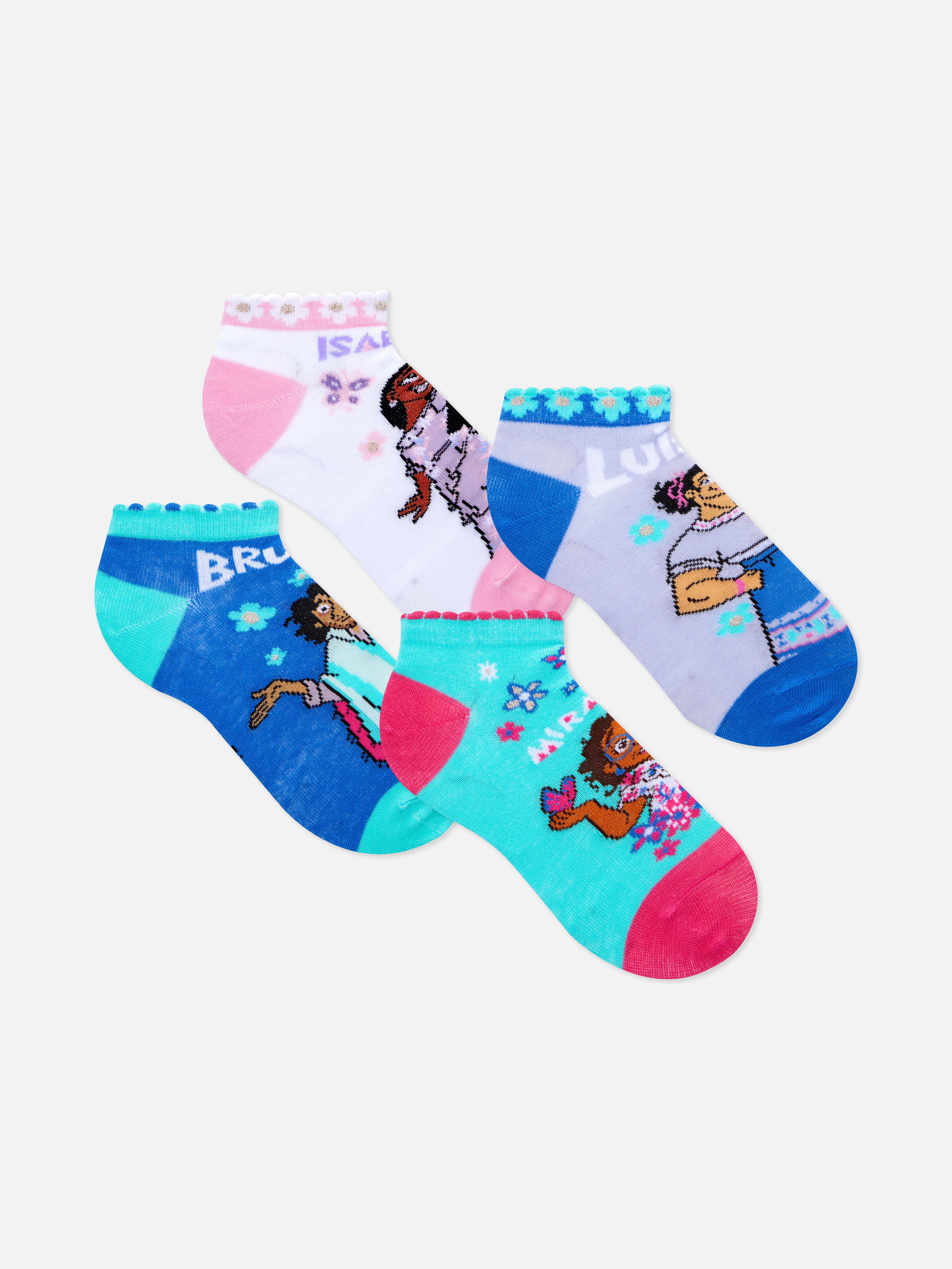 4pk Disney’s Encanto Ankle Socks