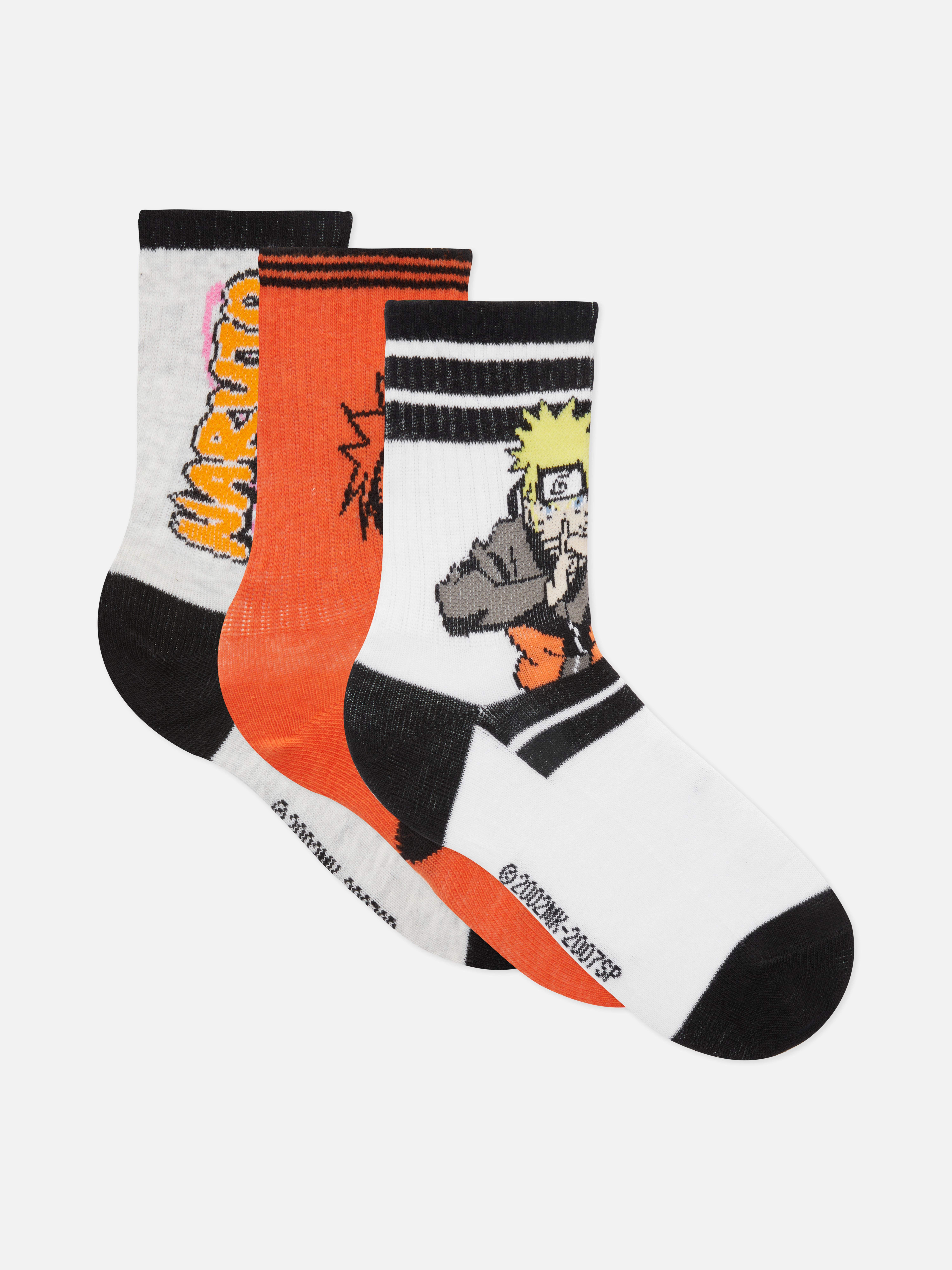 3pk Naruto Socks