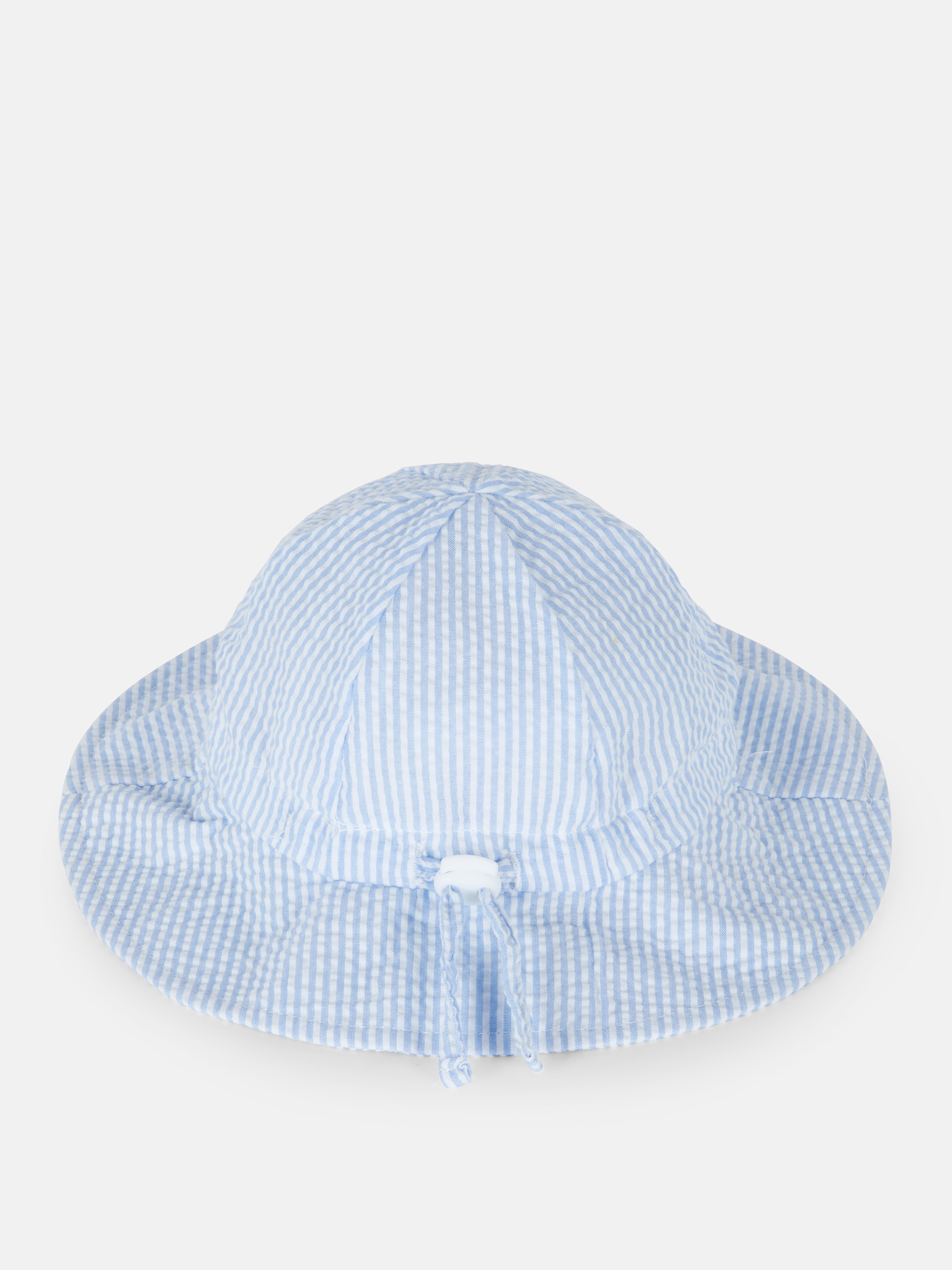 Seersucker Sun Hat