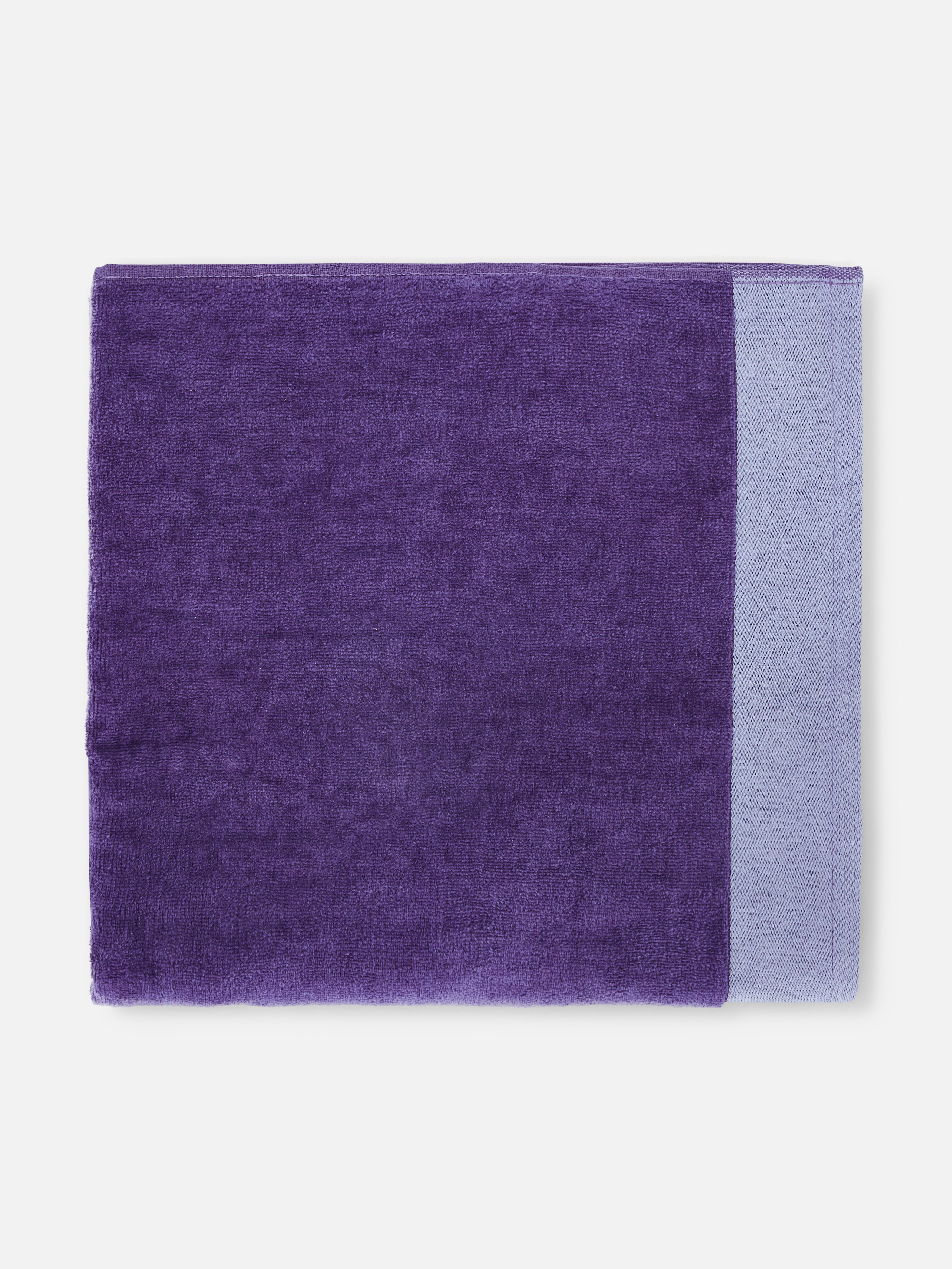 Classic Beach Towel Dark Purple