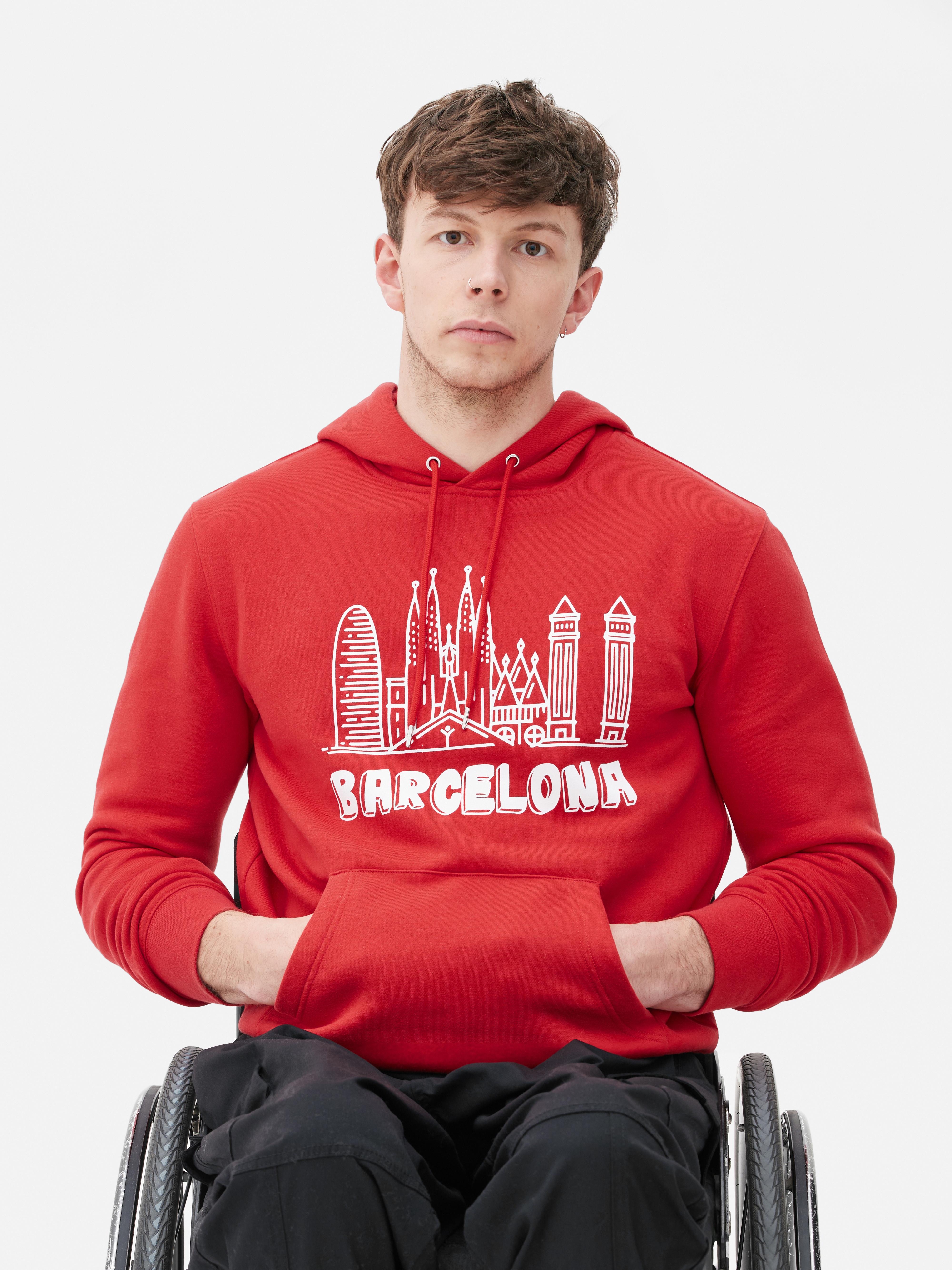 Sudadera de manga larga con capucha Barcelona Primark