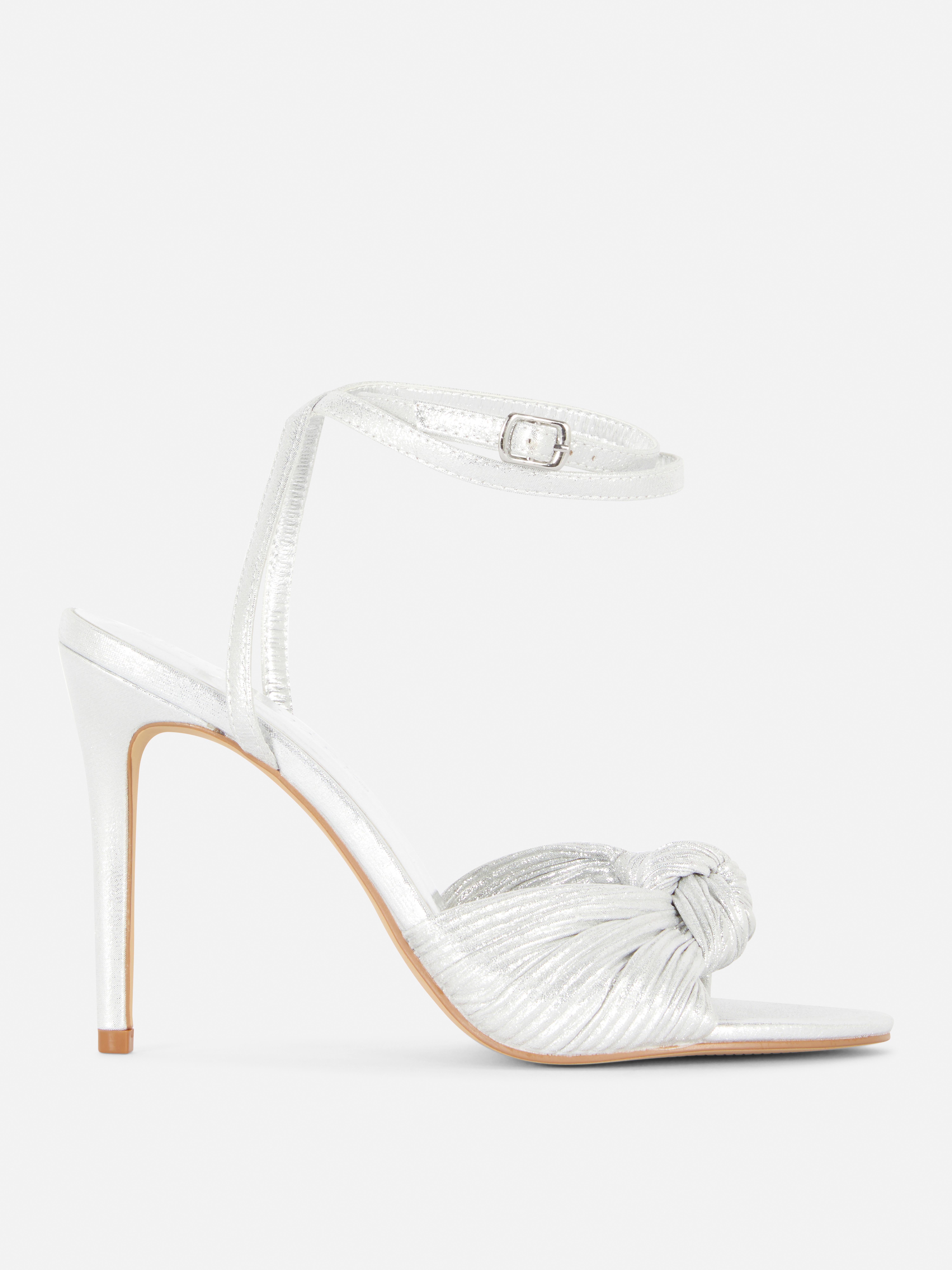 Knot Front Heeled Sandals
