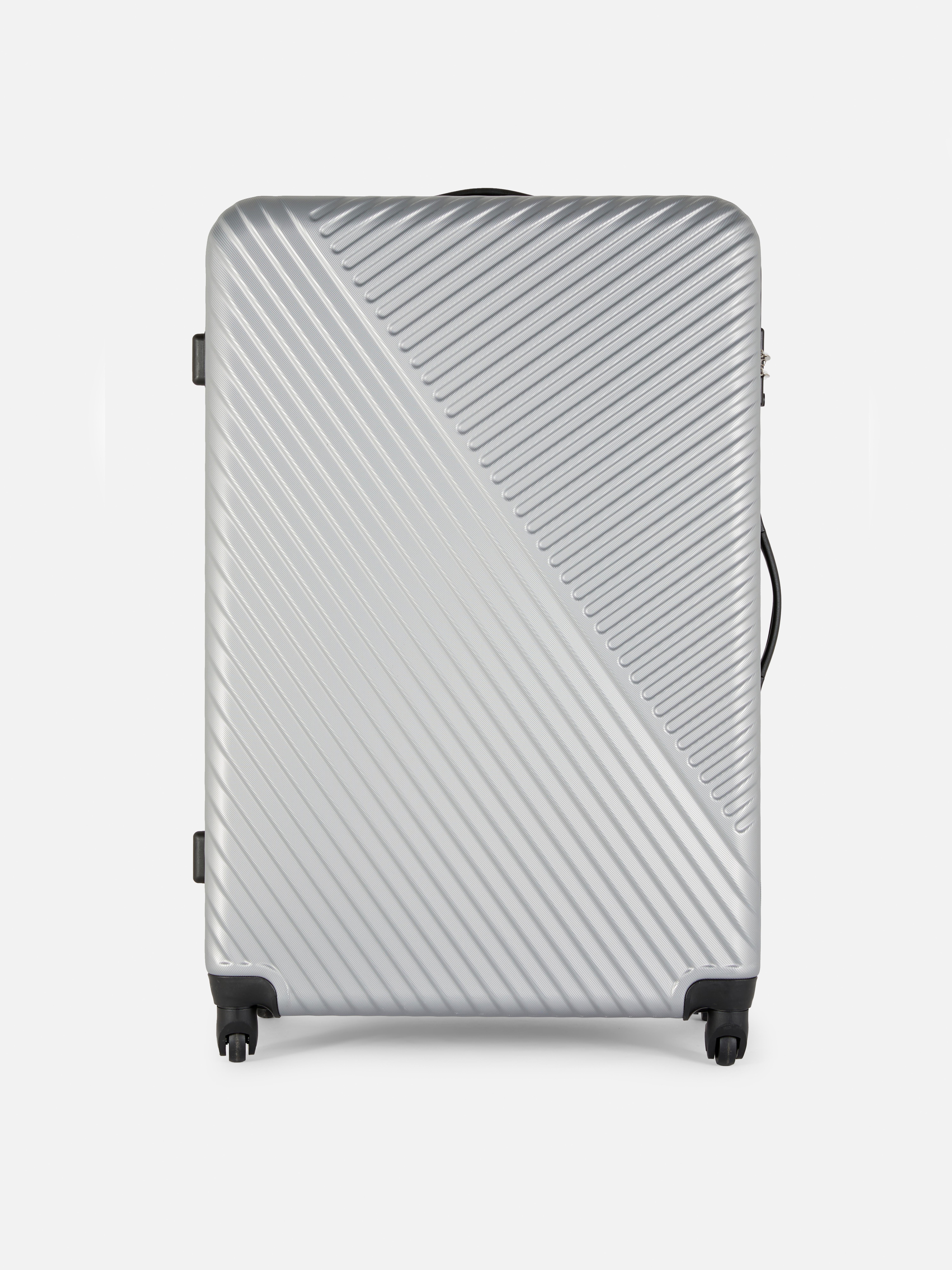 Ridged 4-Wheel Hard Shell Suitcase
