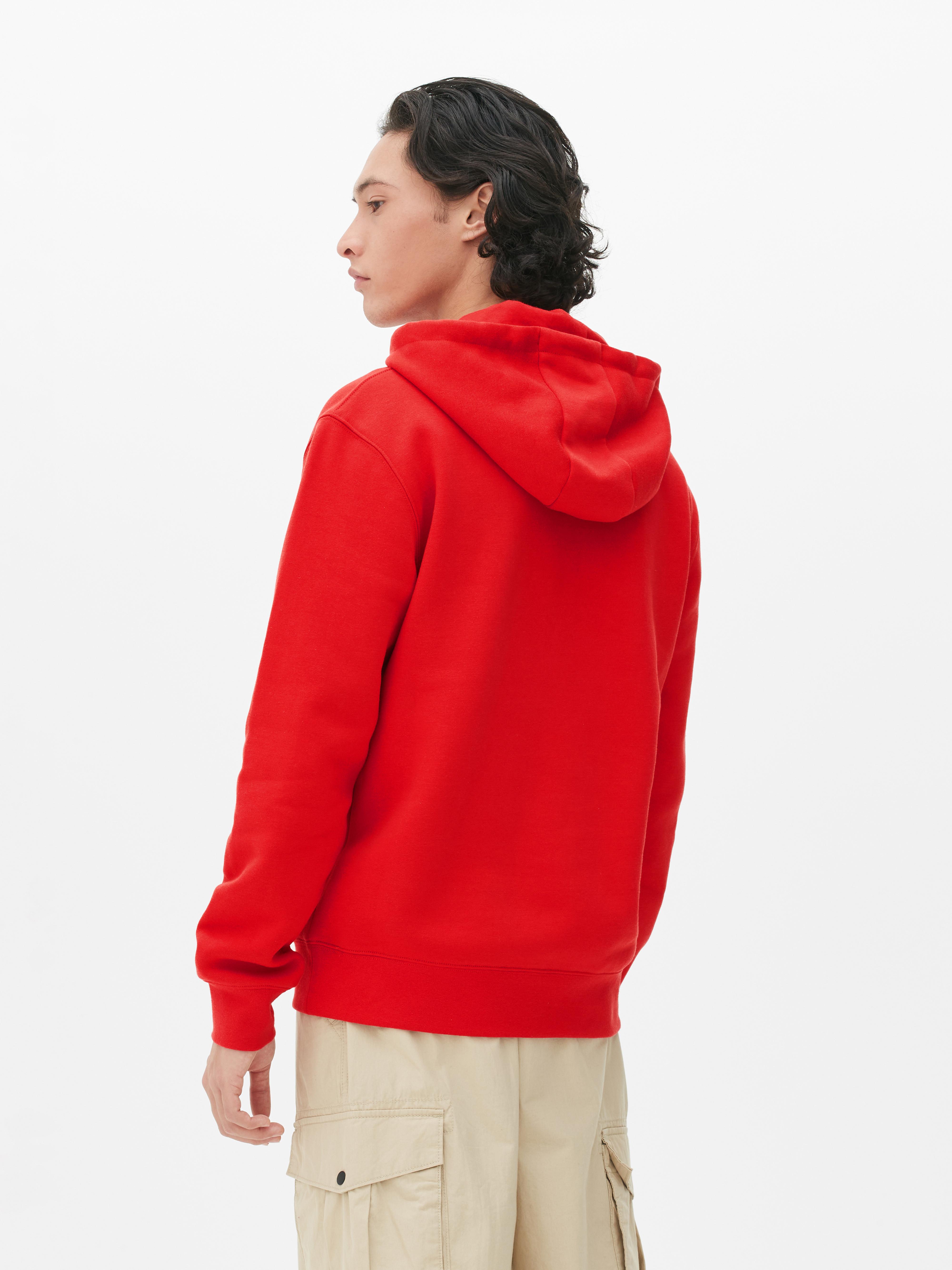 Red cheap hoodie primark