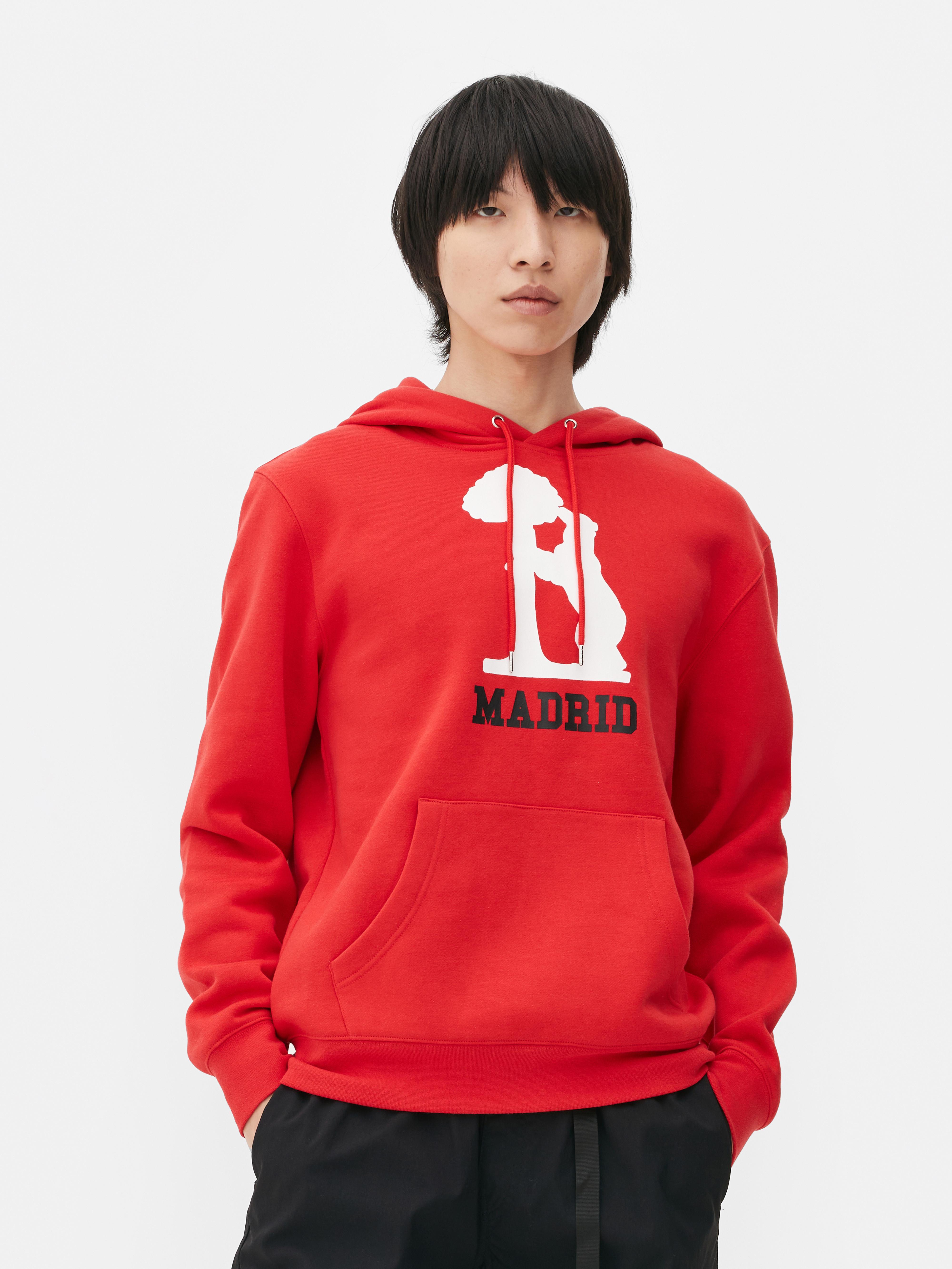 Sudadera roja capucha primark new arrivals