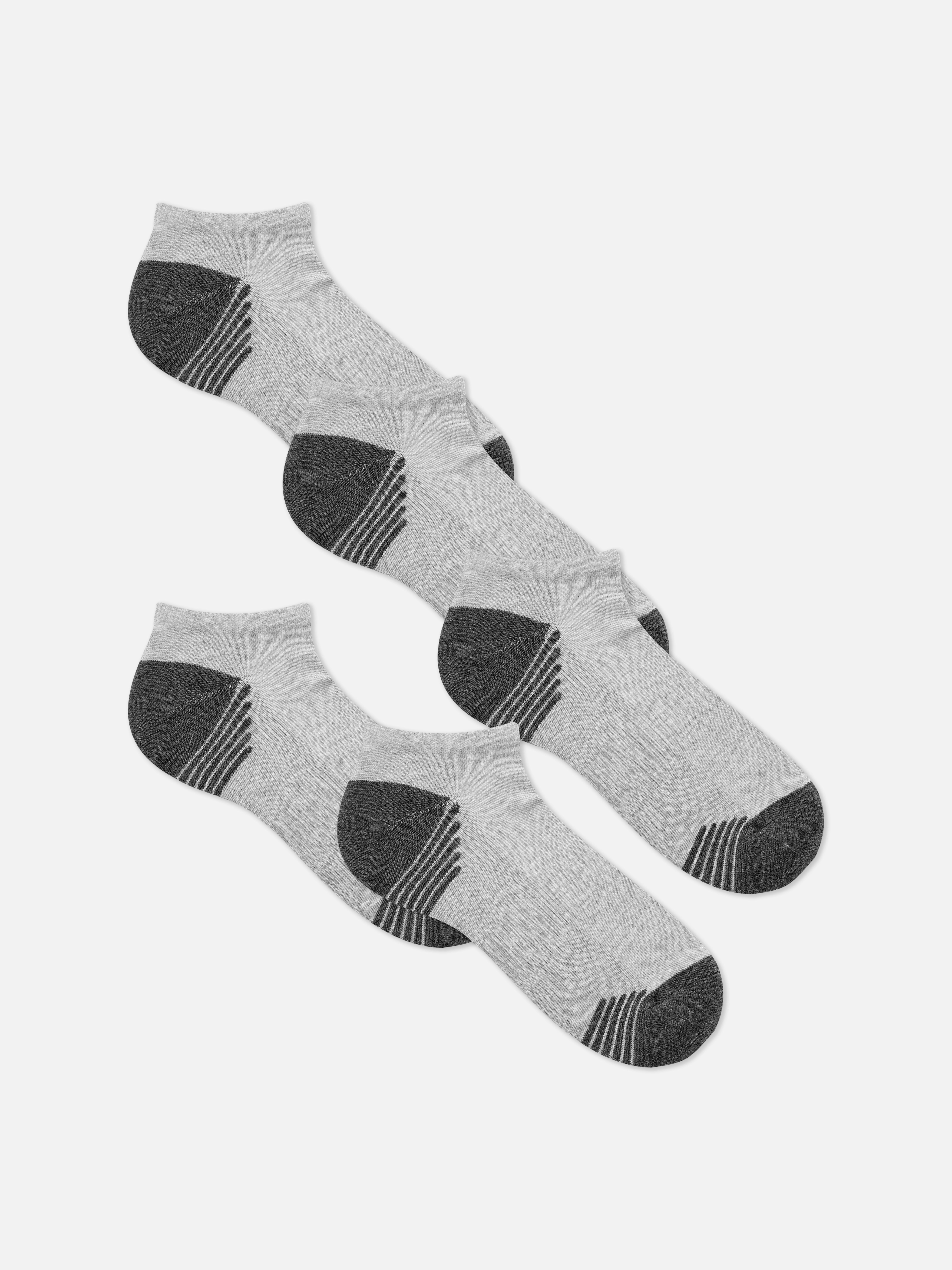 5-Pack Trainer Socks Gray