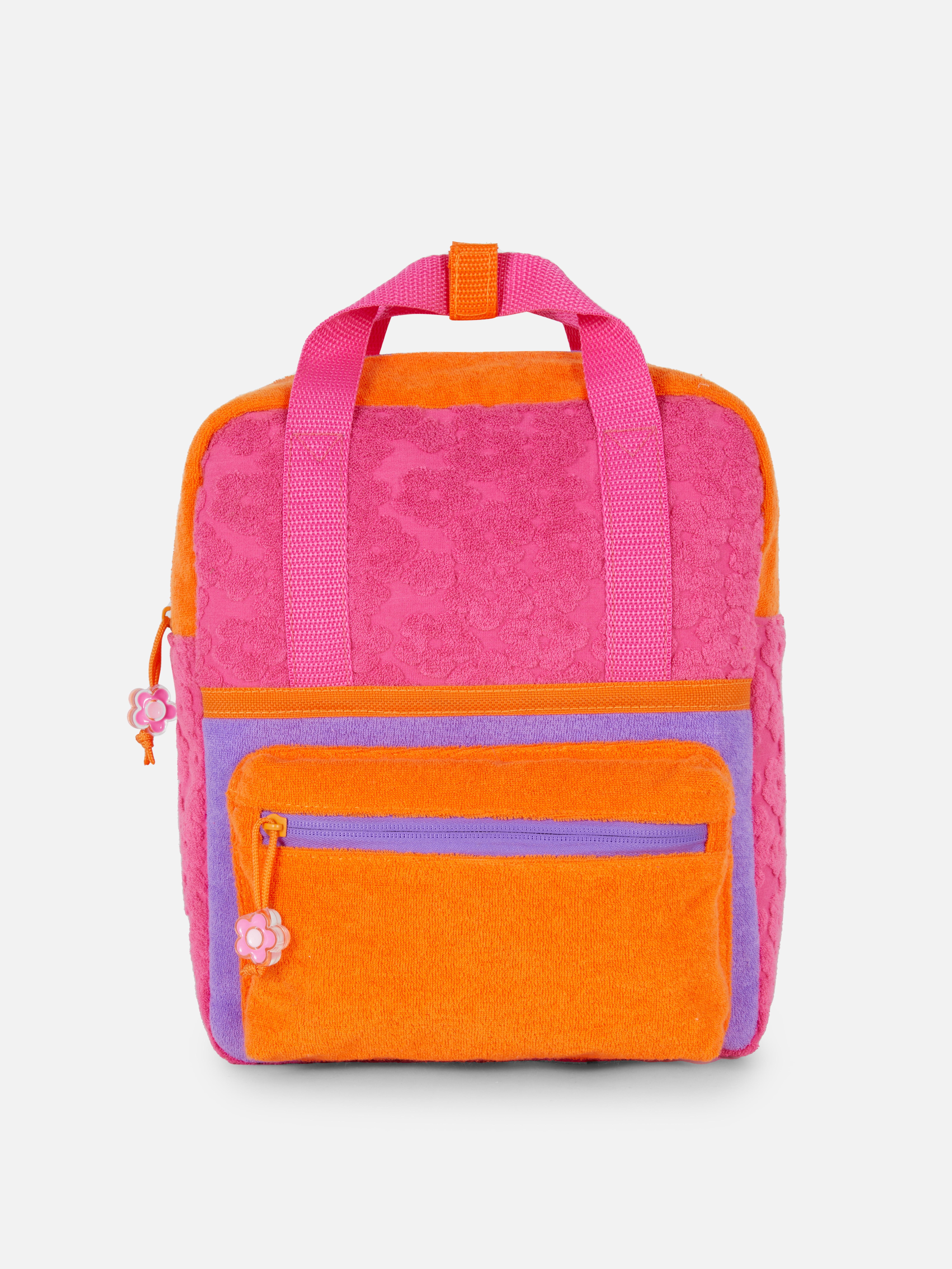Colour Block Twilled Backpack