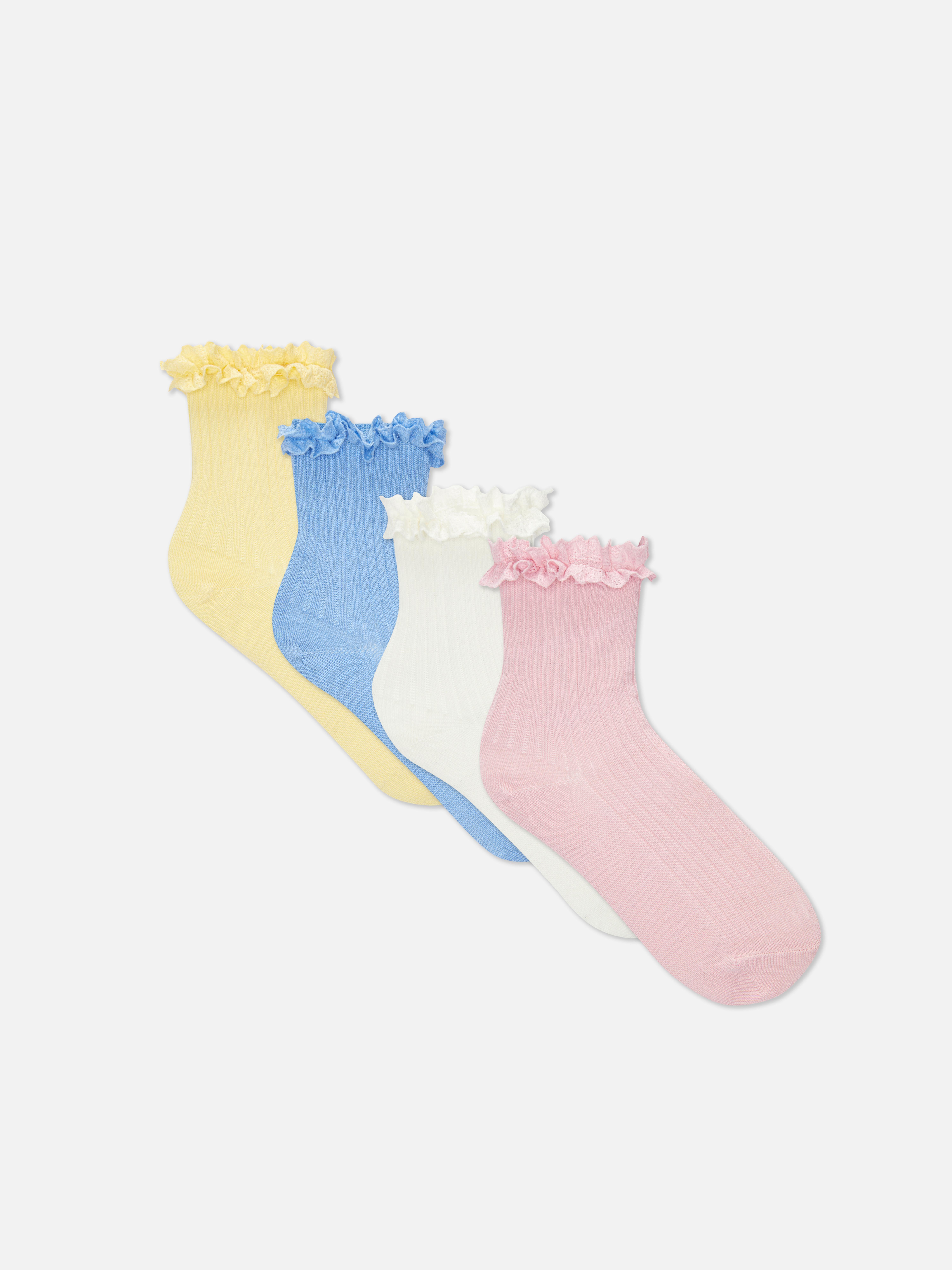 Pack de pares de calcetines altos bordado Primark