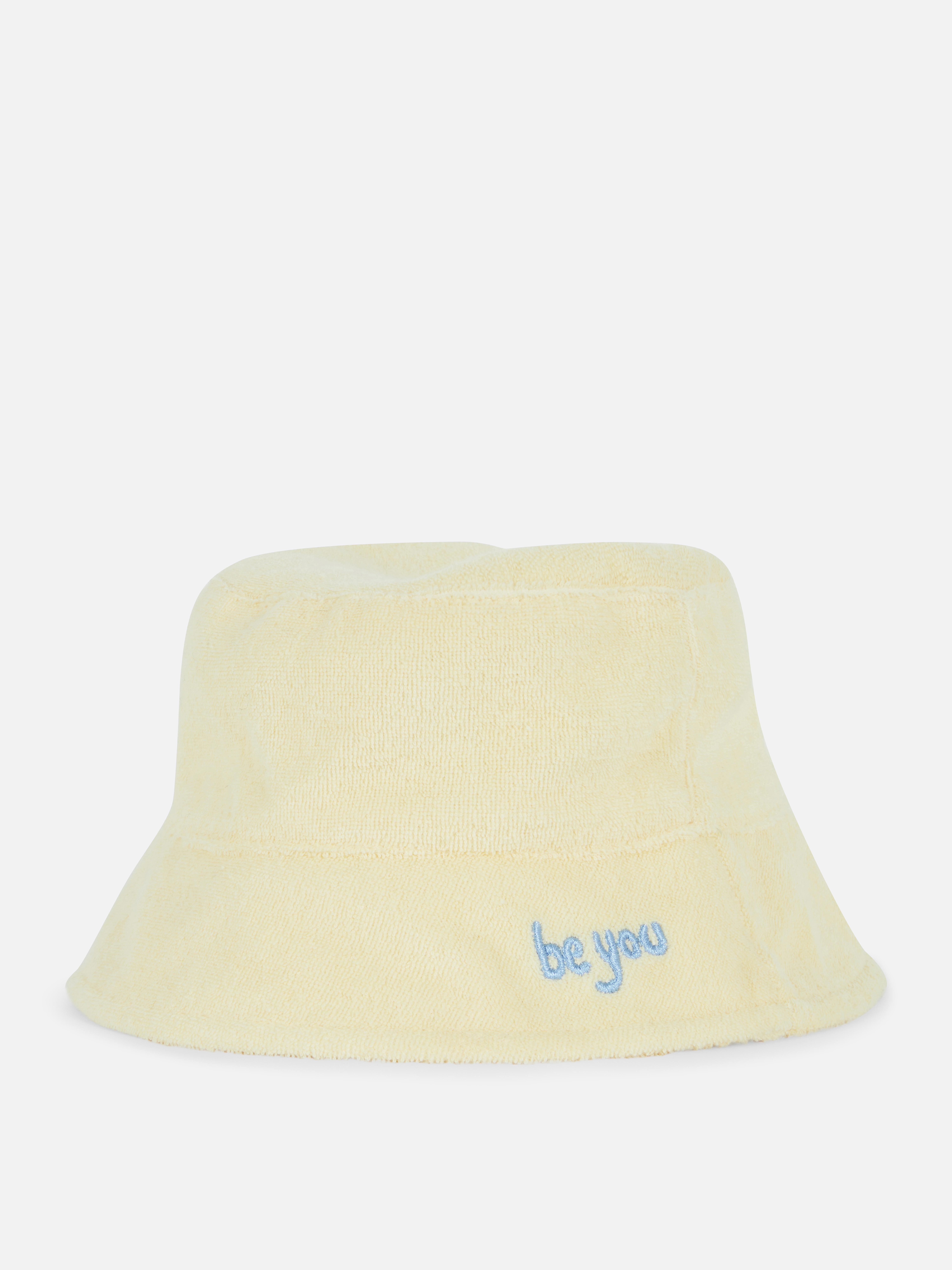 Towelling Bucket Hat Lemon