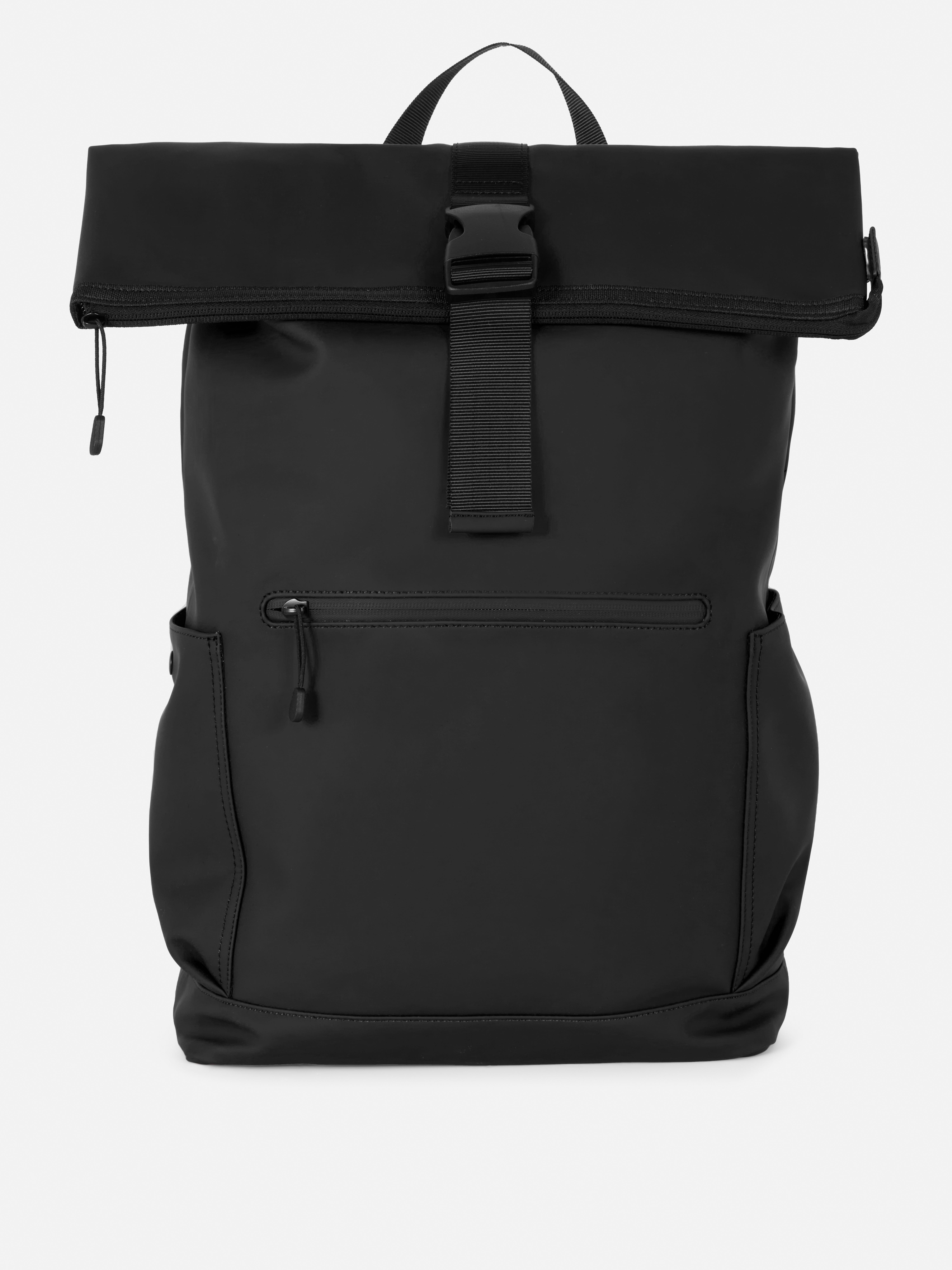 PU Coated Backpack Black
