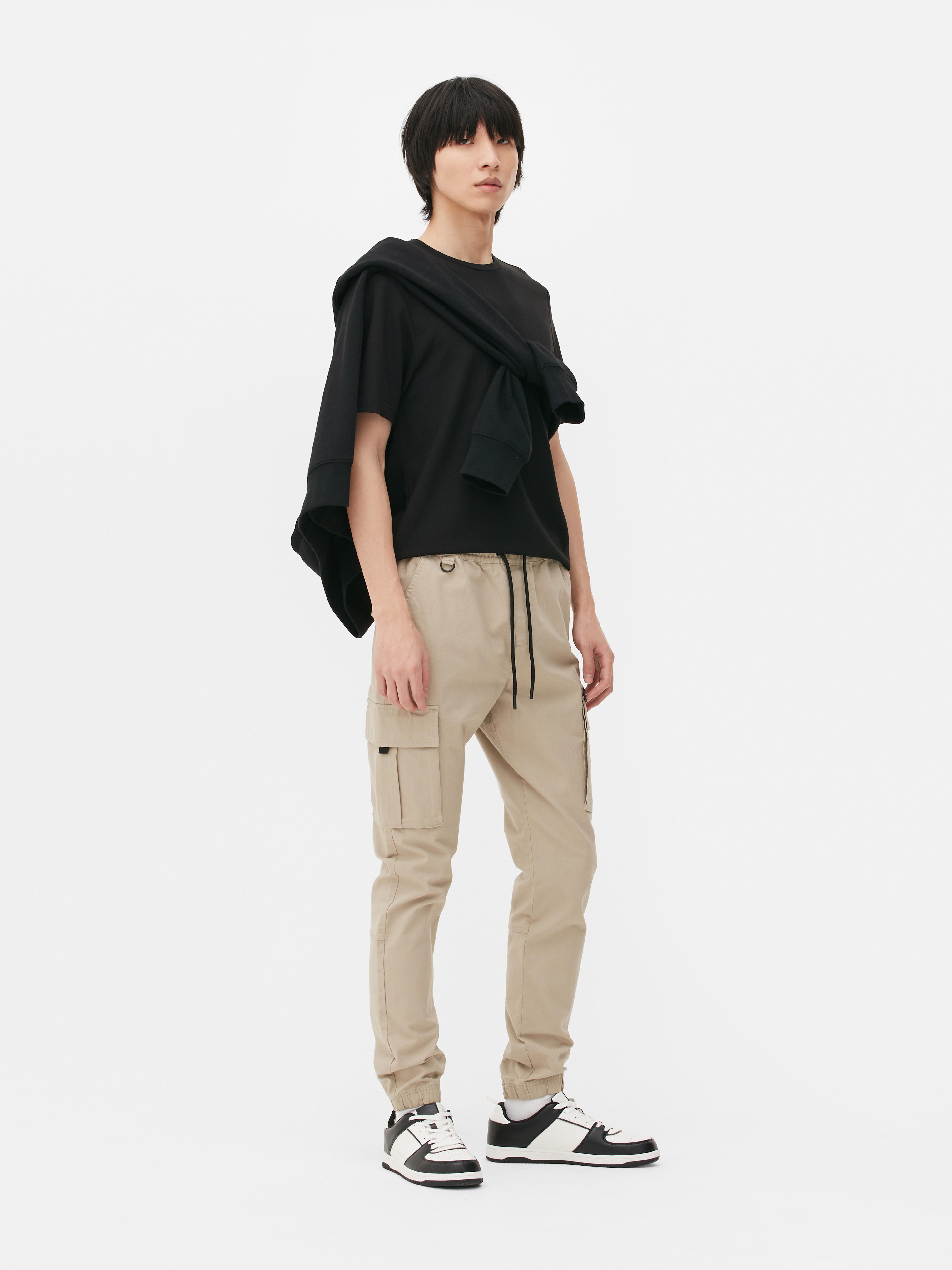 Slim Cuffed Cargo Trousers