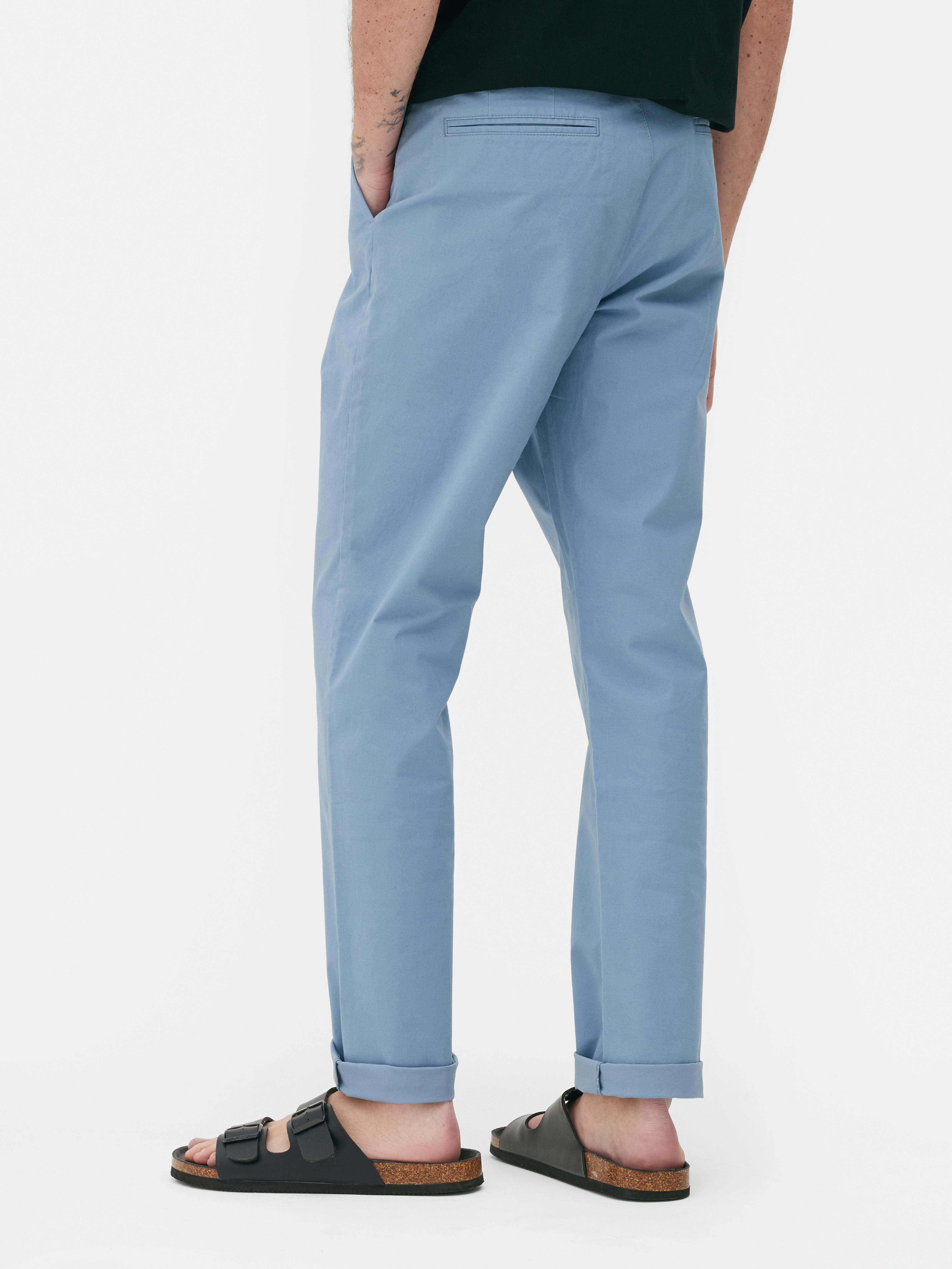 Pantaloni chino slim elasticizzati