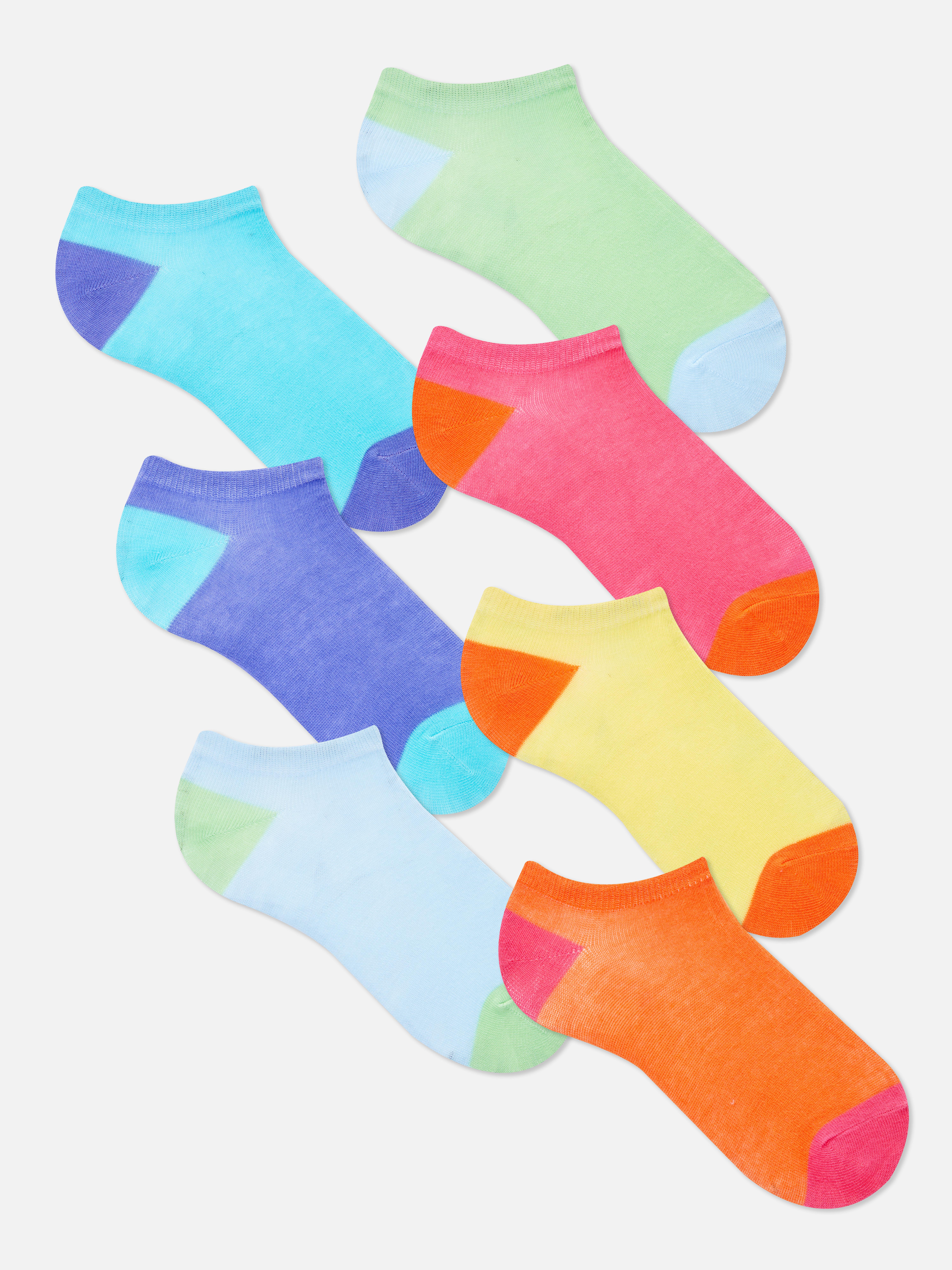 7pk Bright Ankle Socks