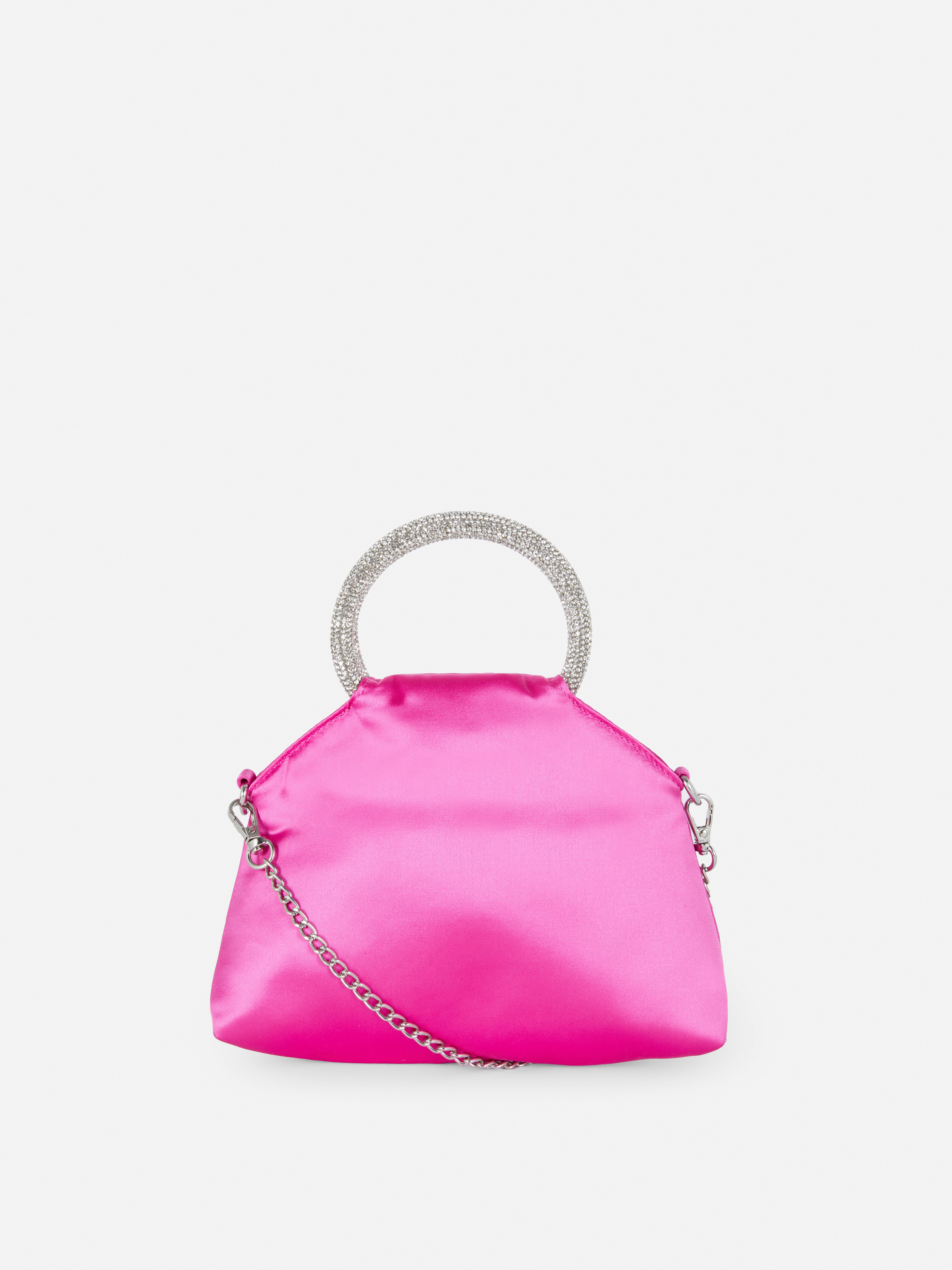 Diamante Ring Bag Pink