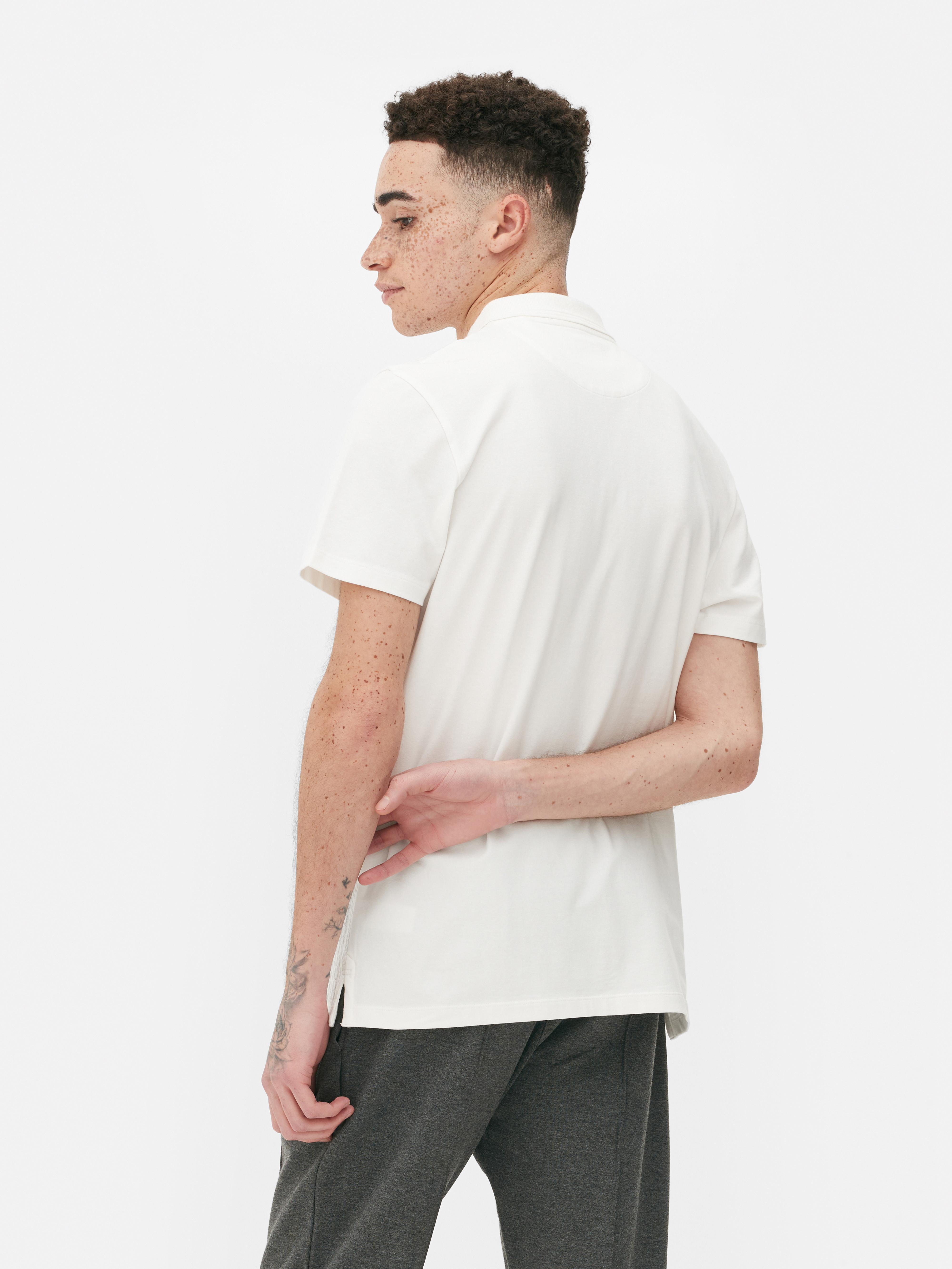 Quarter zip polo online shirt