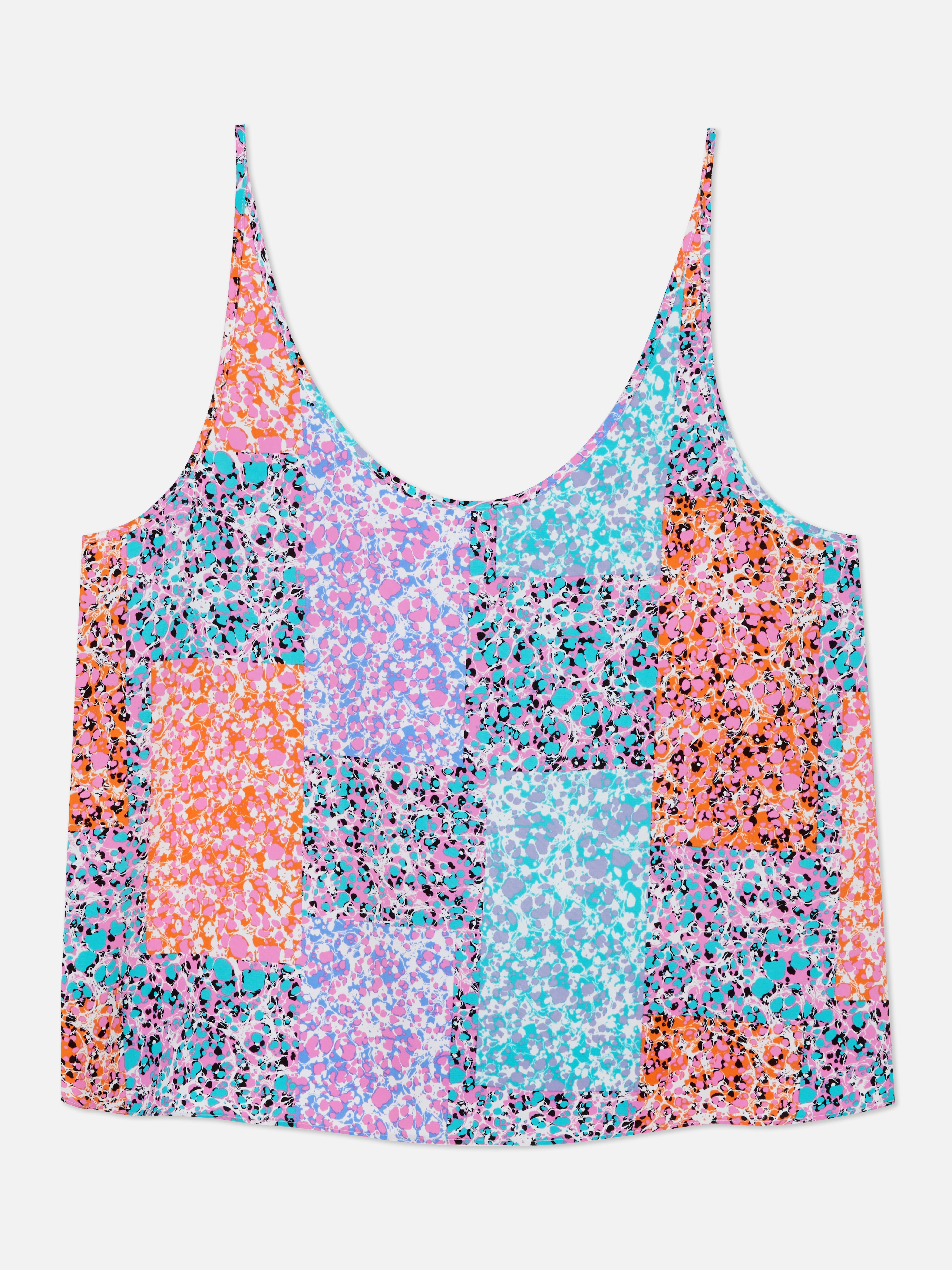 Patterned Scoop Cami Top