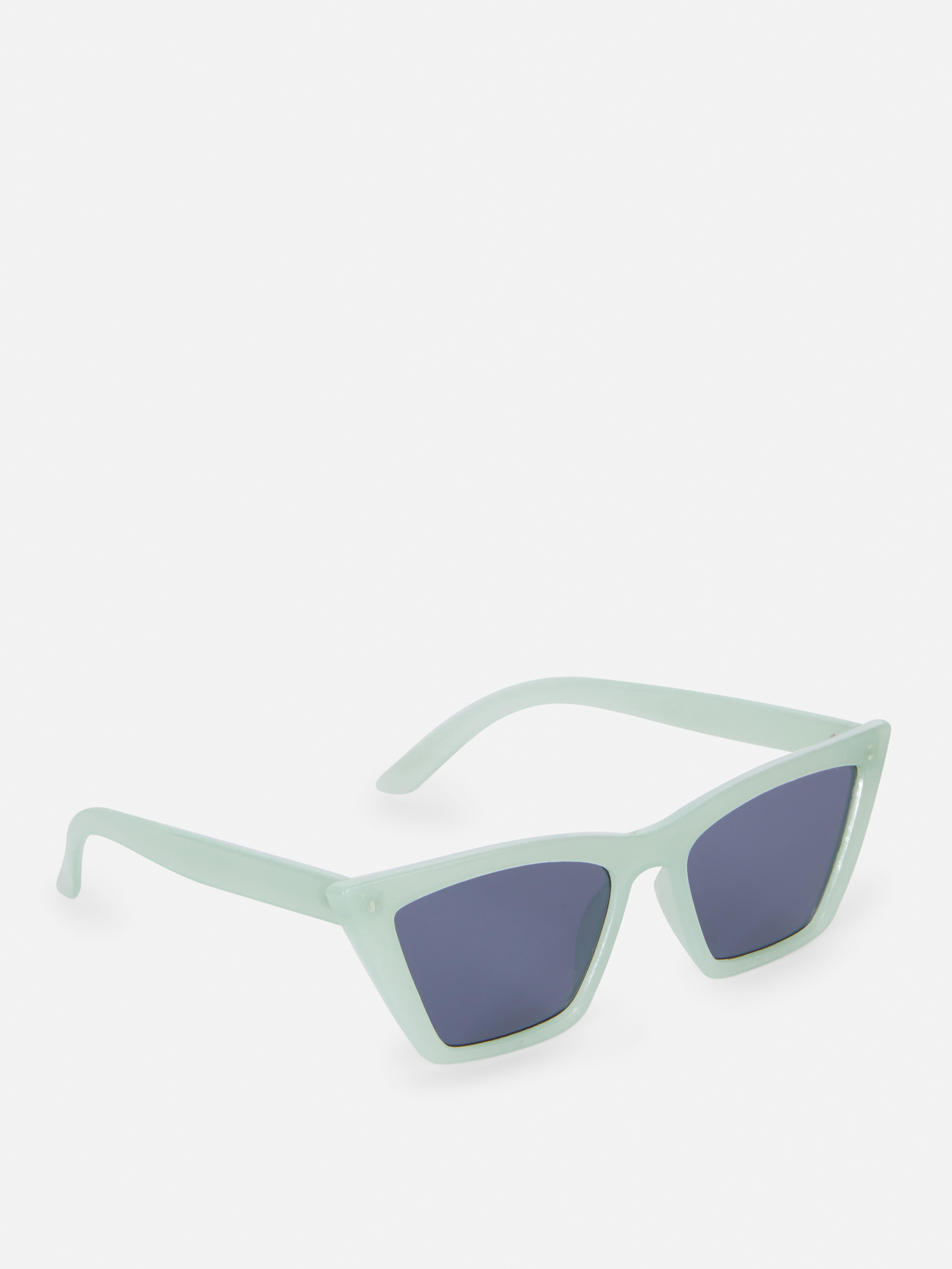 Stretched Cat Eye Sunglasses Mint