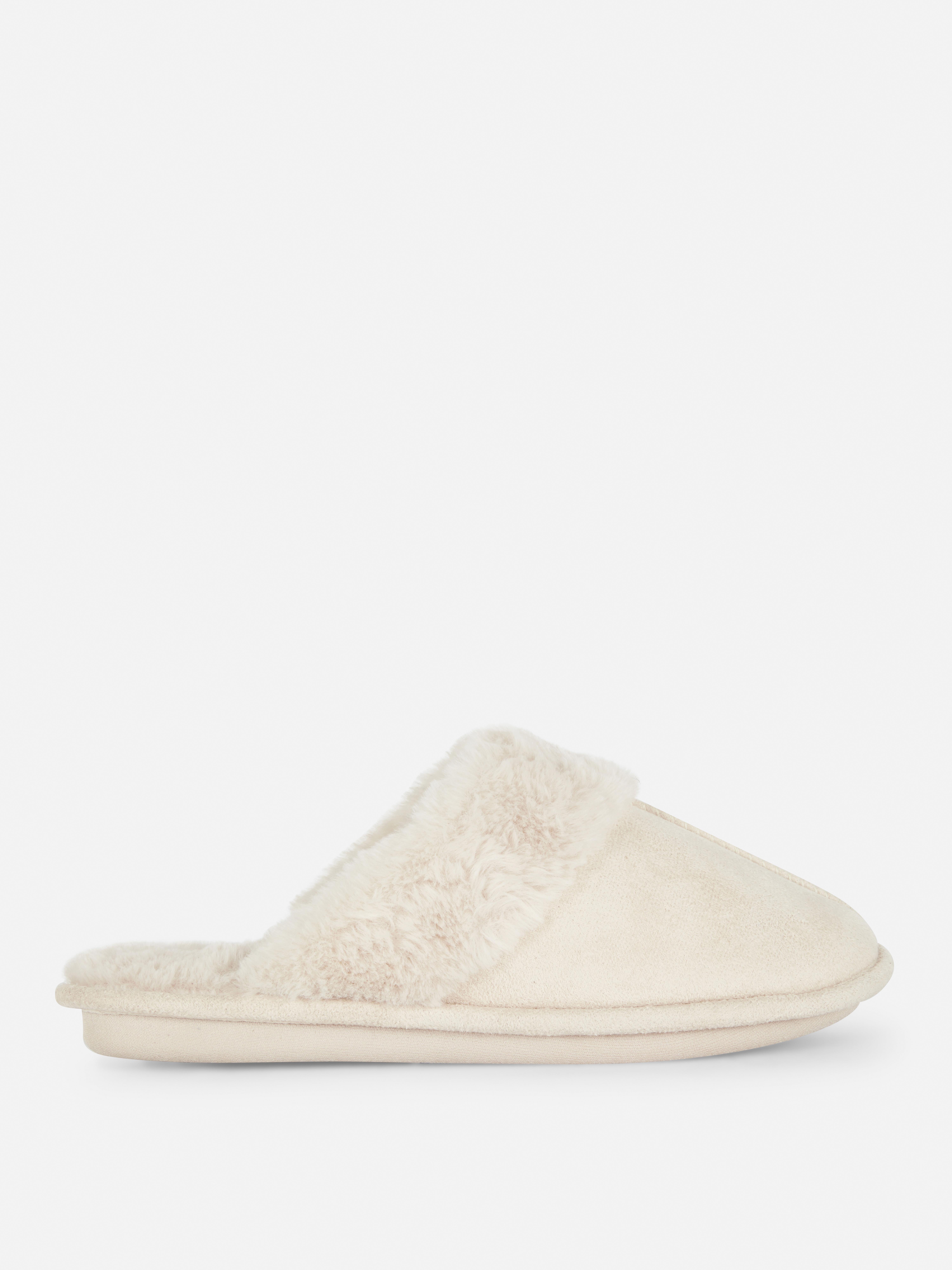 Faux Suede Slippers Primark