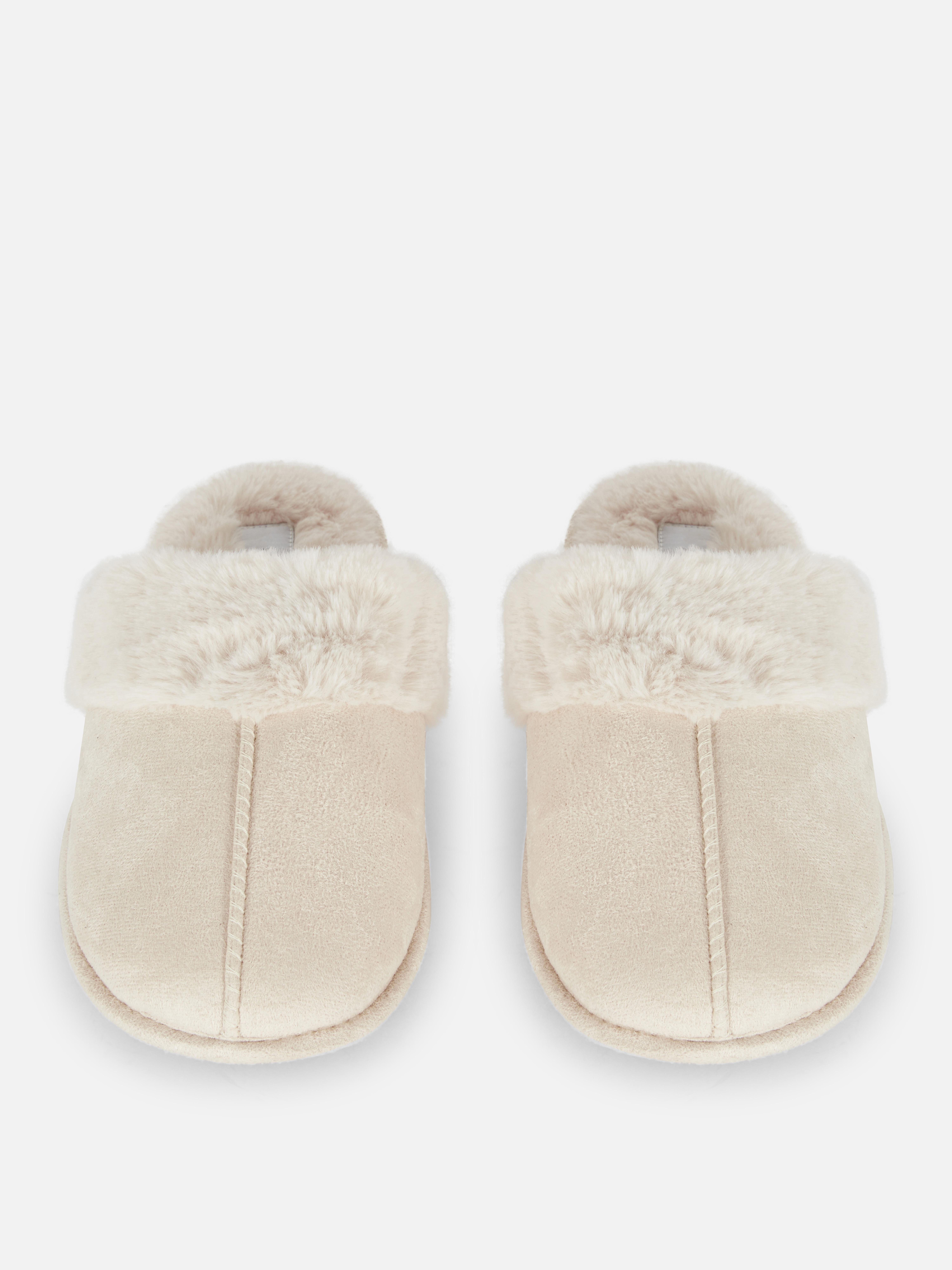 Faux Suede Slippers