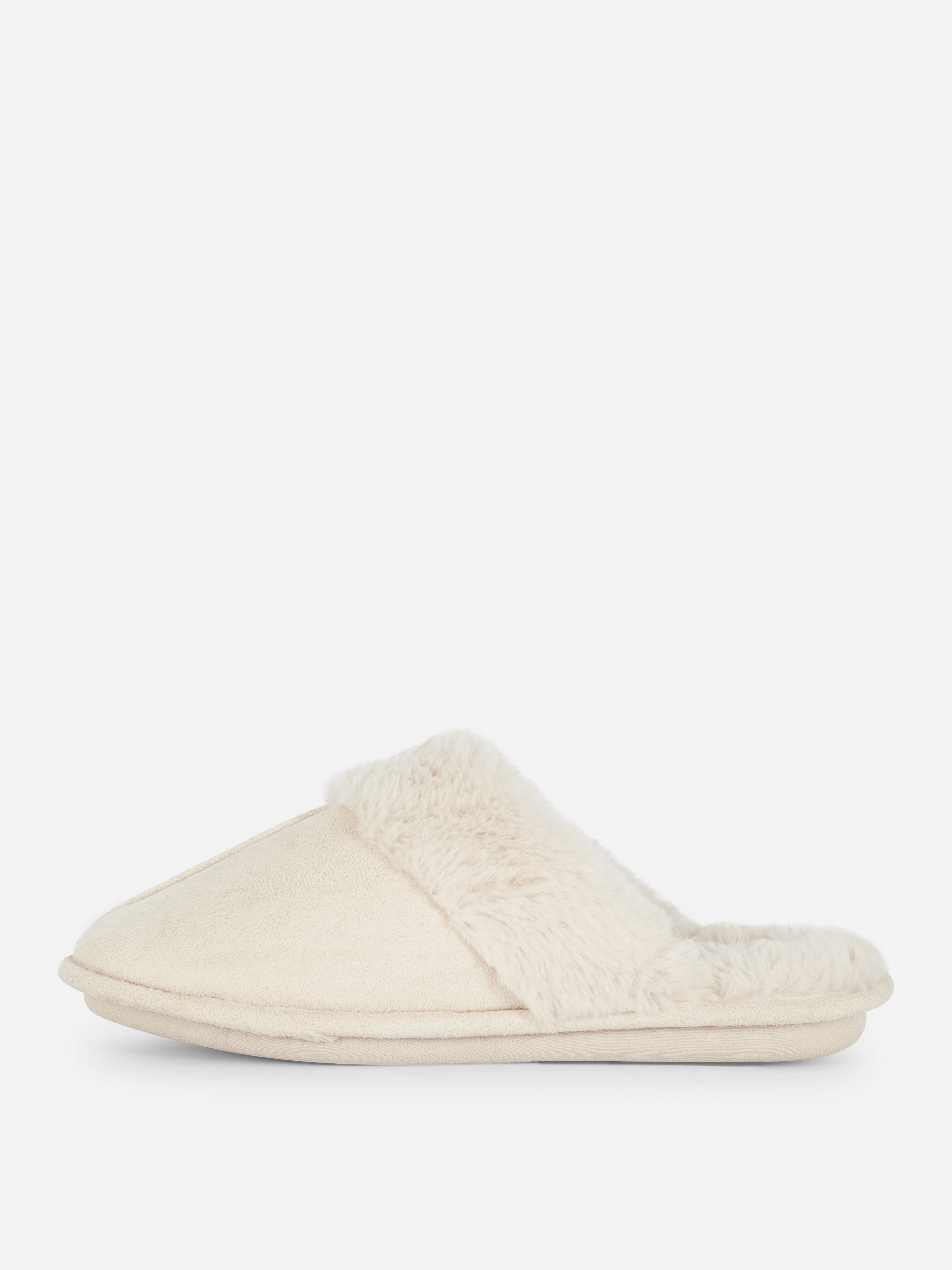 Faux Suede Slippers