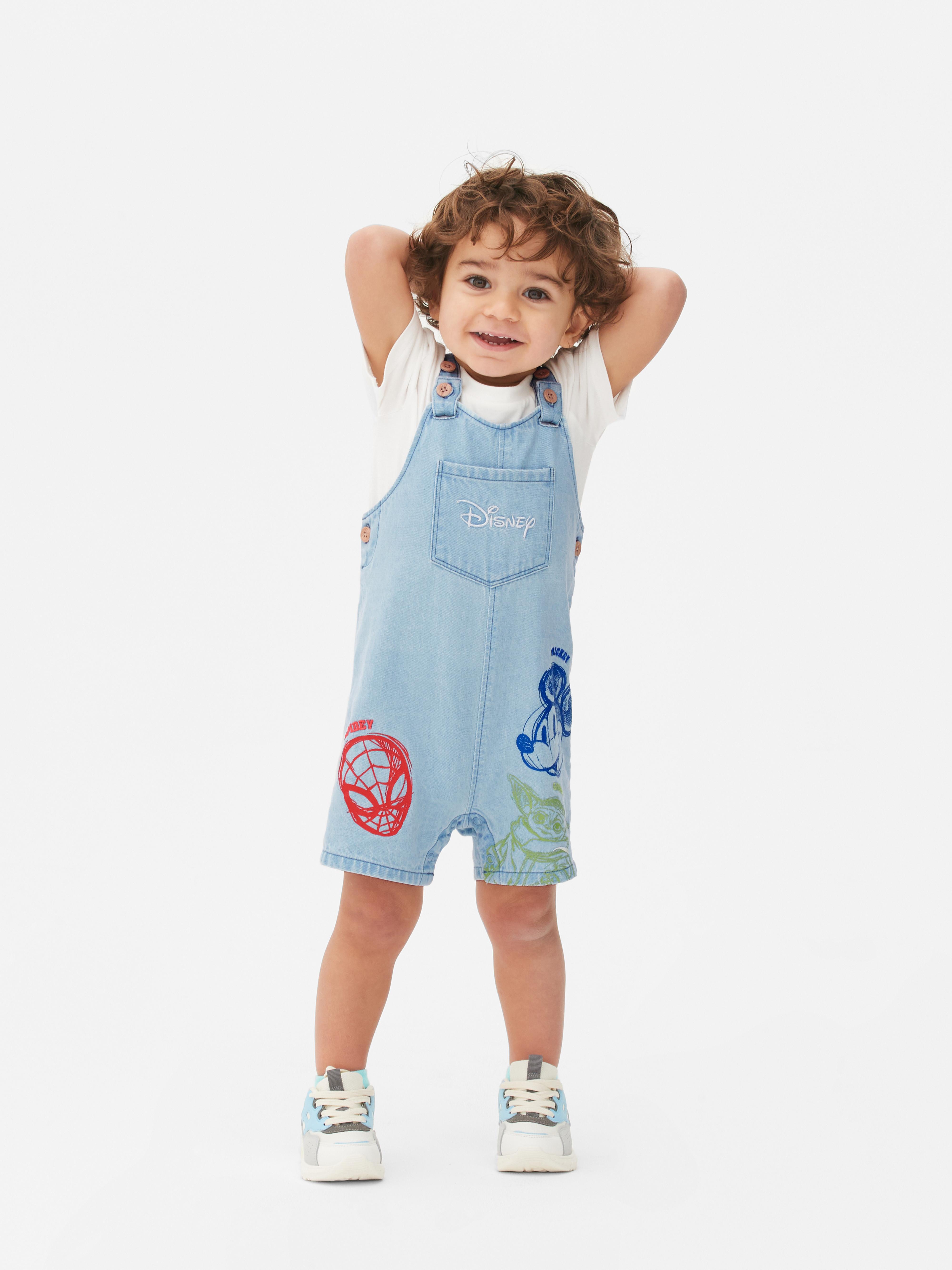 Disney Characters Top and Dungarees Set