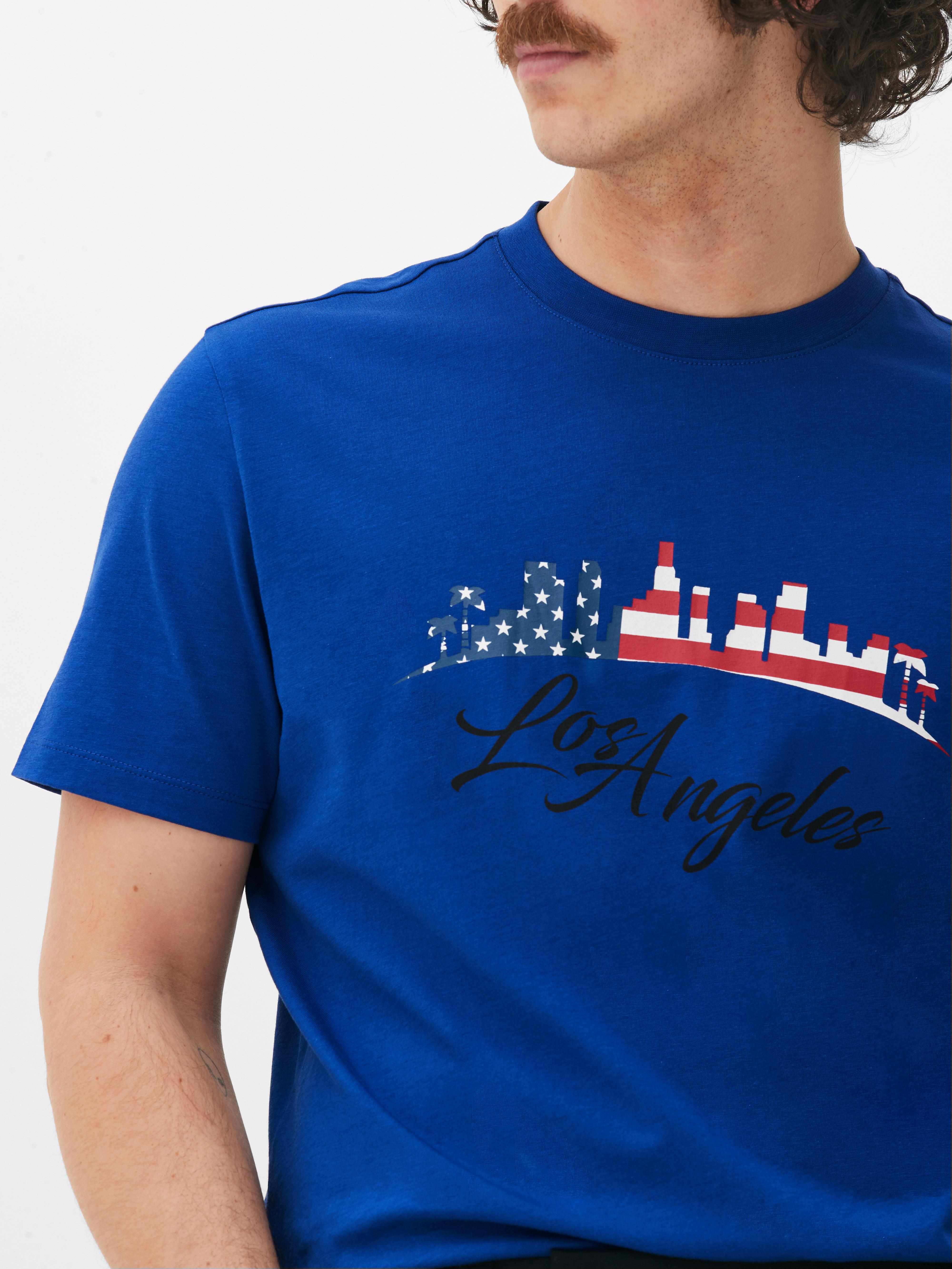 LA Skyline Print T-Shirt
