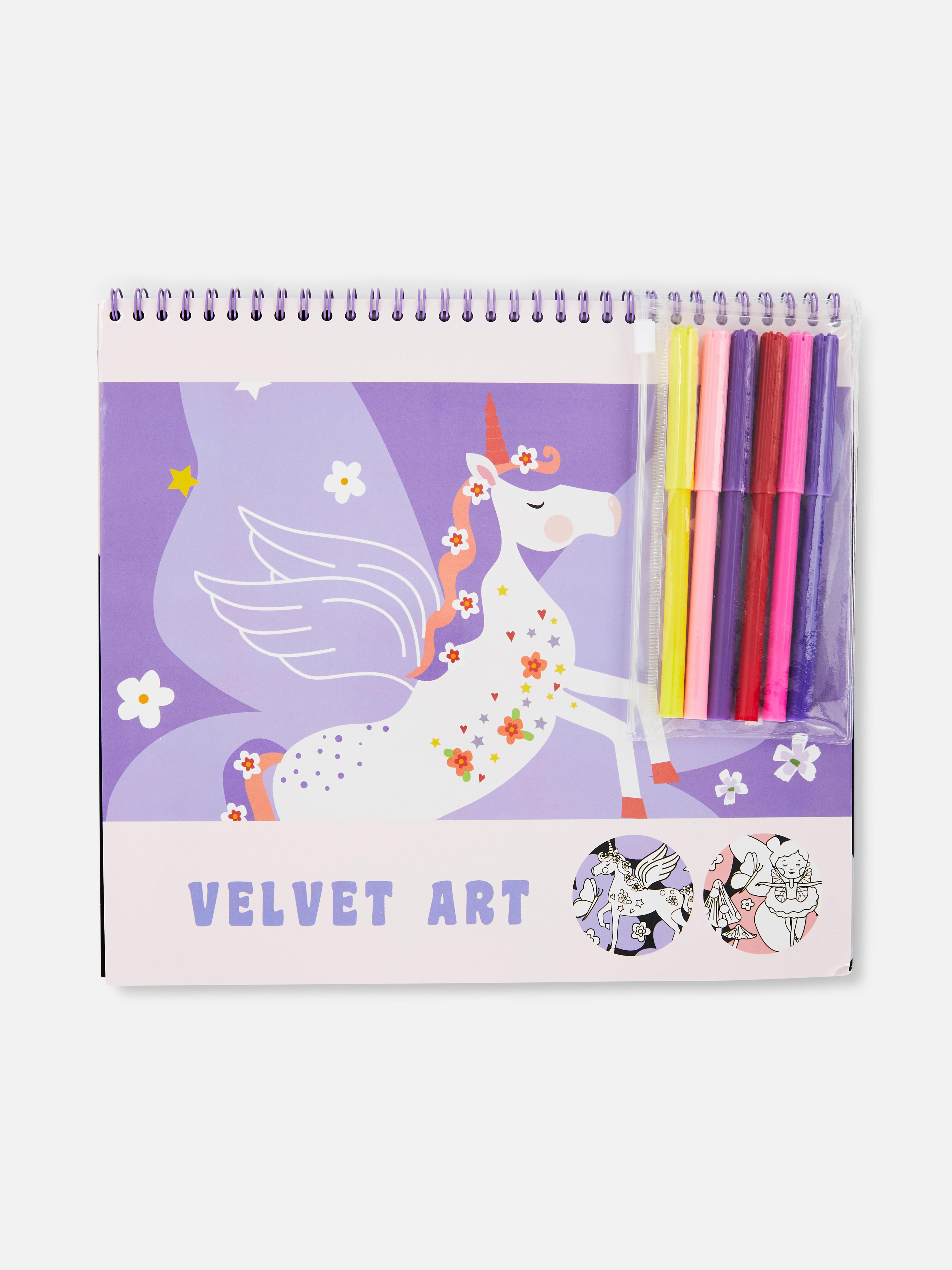 Unicorns and Ballerinas Velvet Art Set
