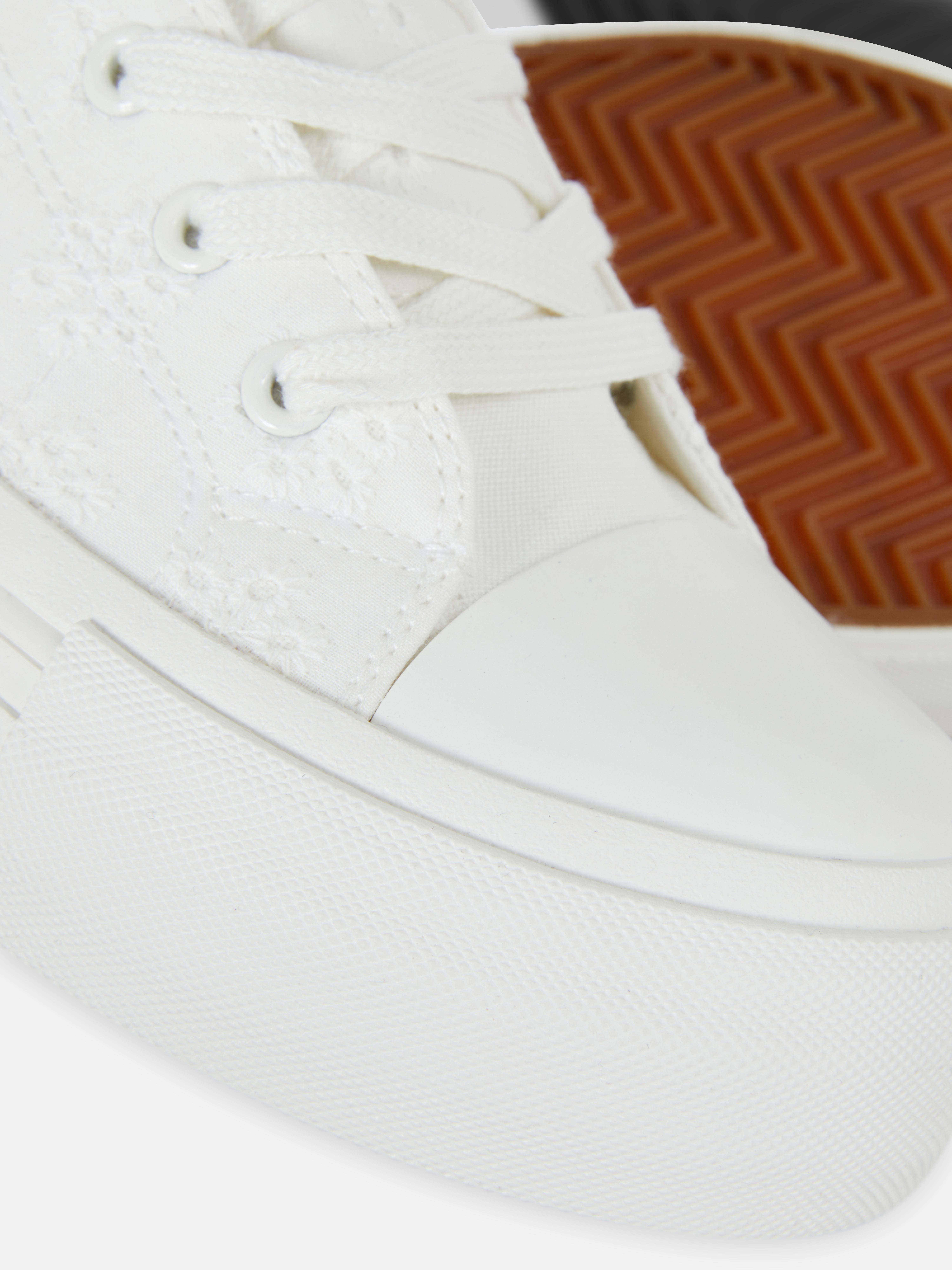 Broderie Anglaise High-Top Trainers