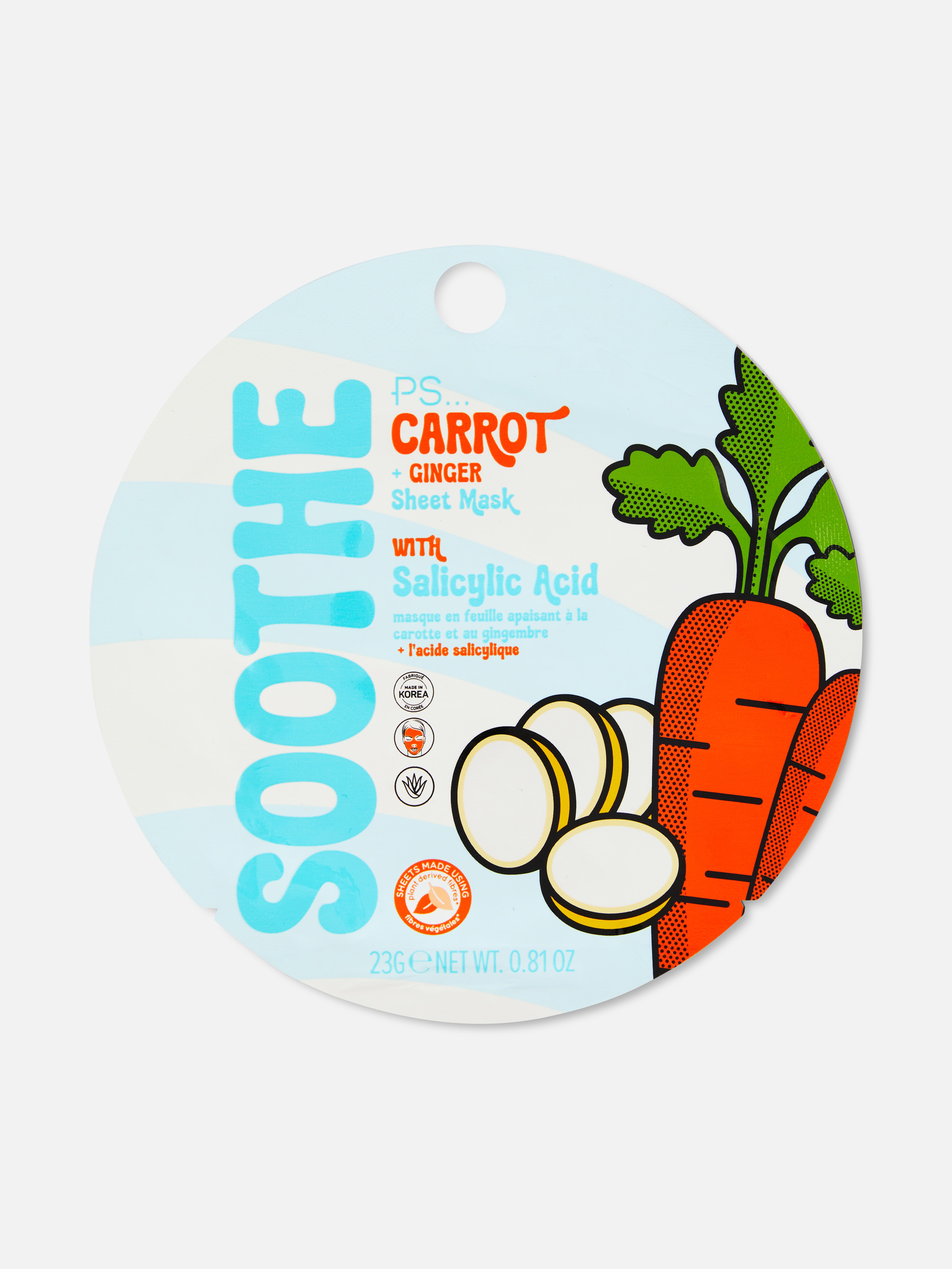 PS... Carrot and Ginger Sheet Mask