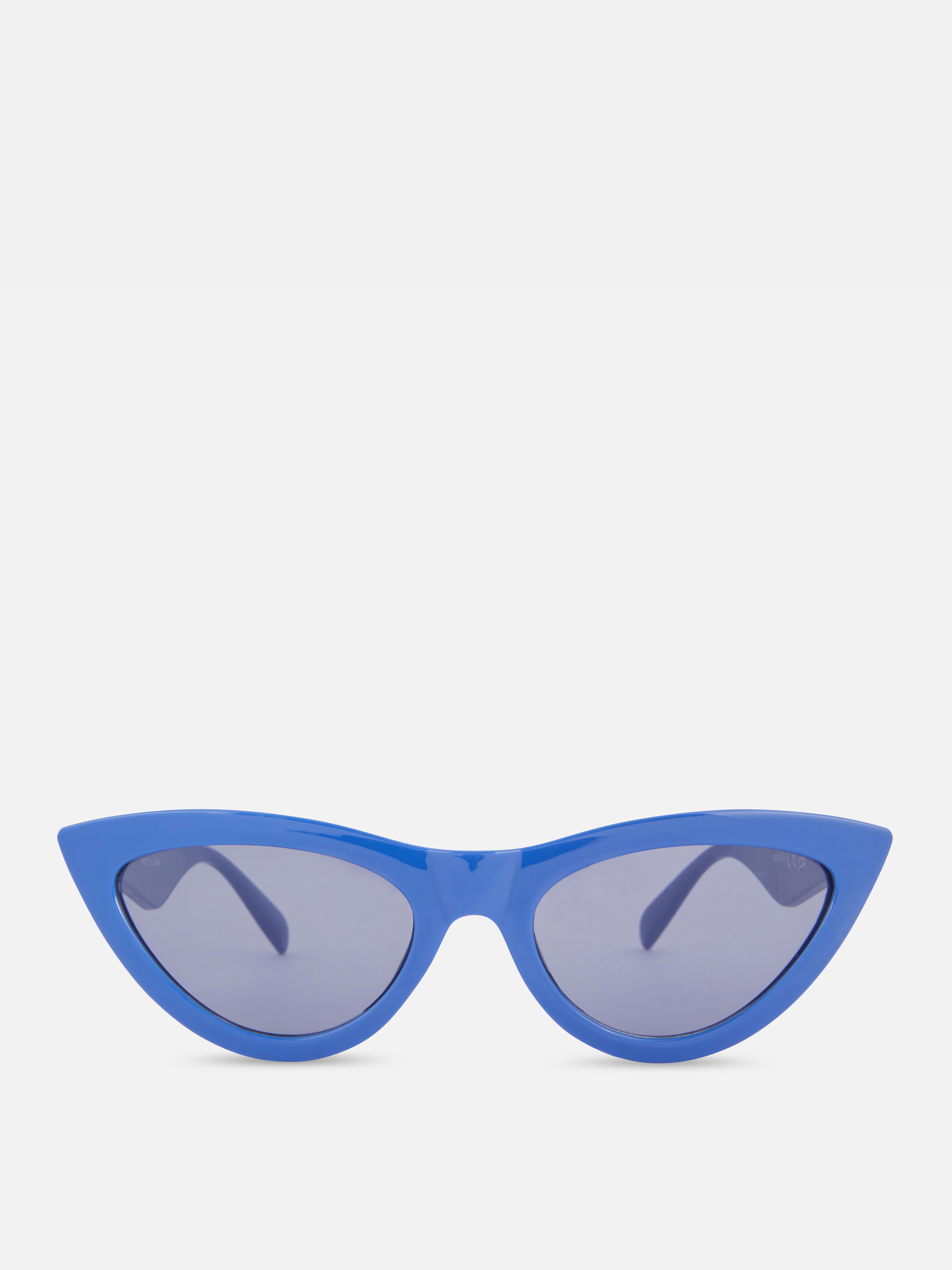 Slim Cat Eye Sunglasses Cobalt