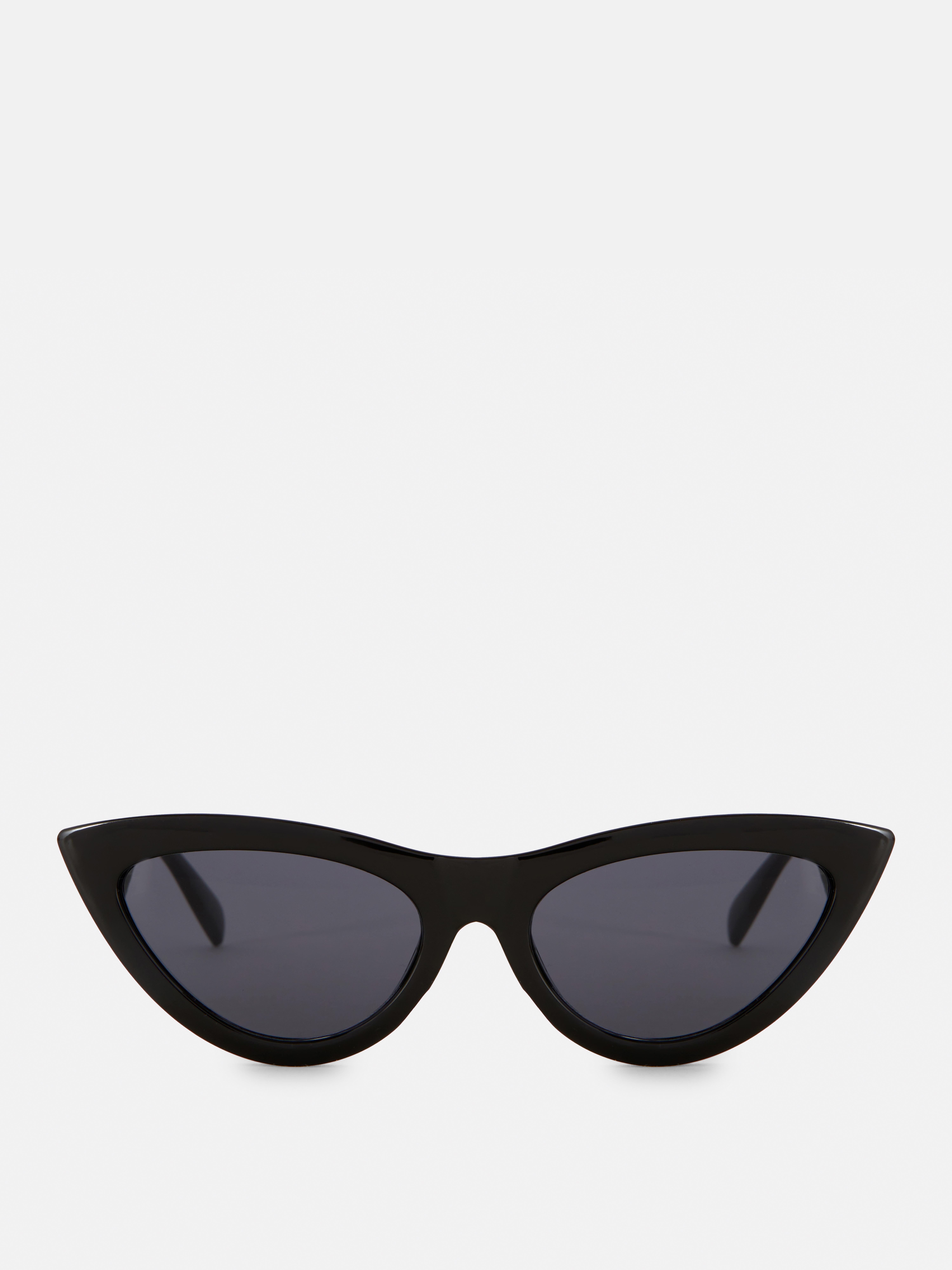 Slim Cat Eye Sunglasses Black