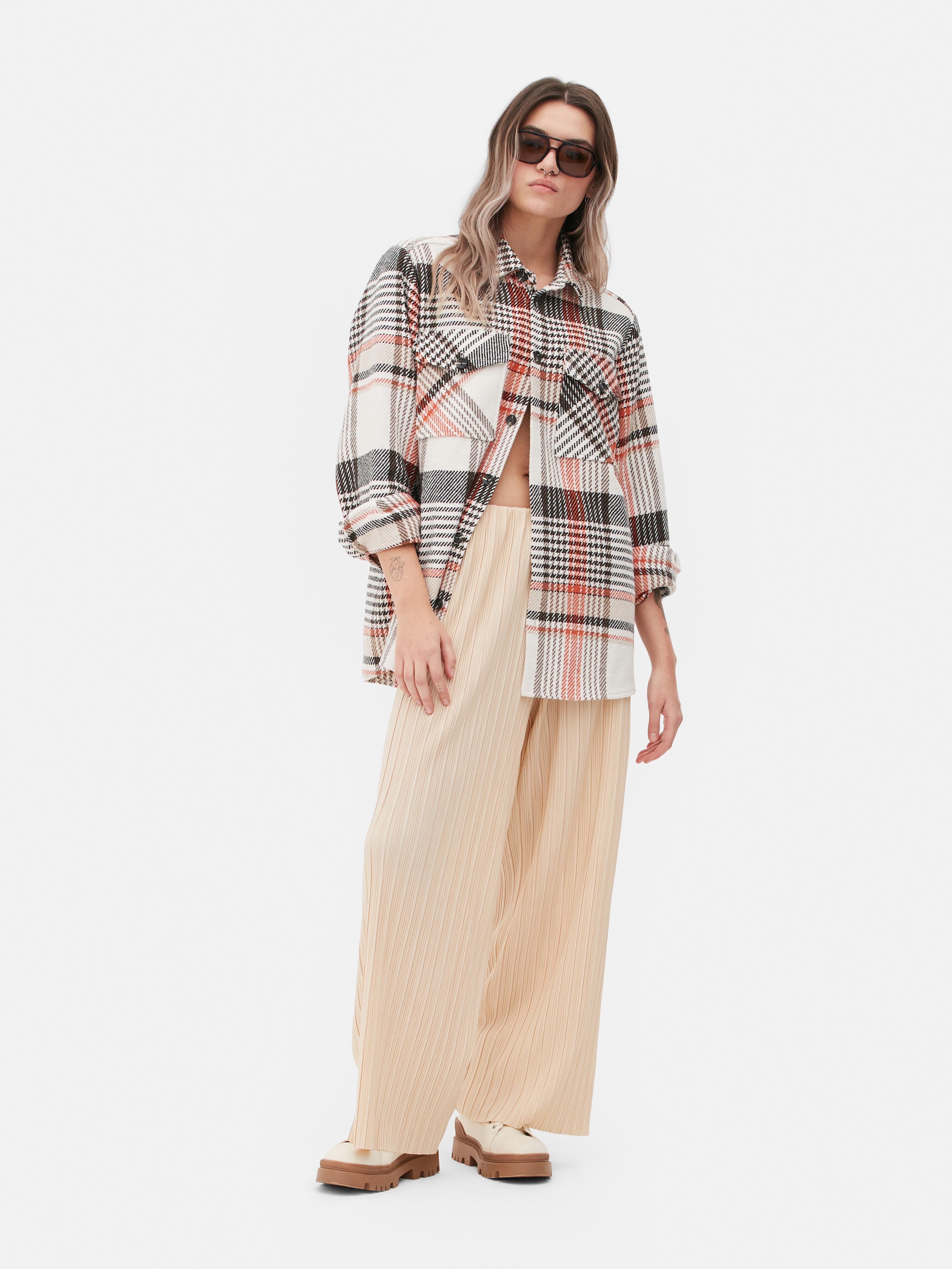 Plissierte Marlene Hose