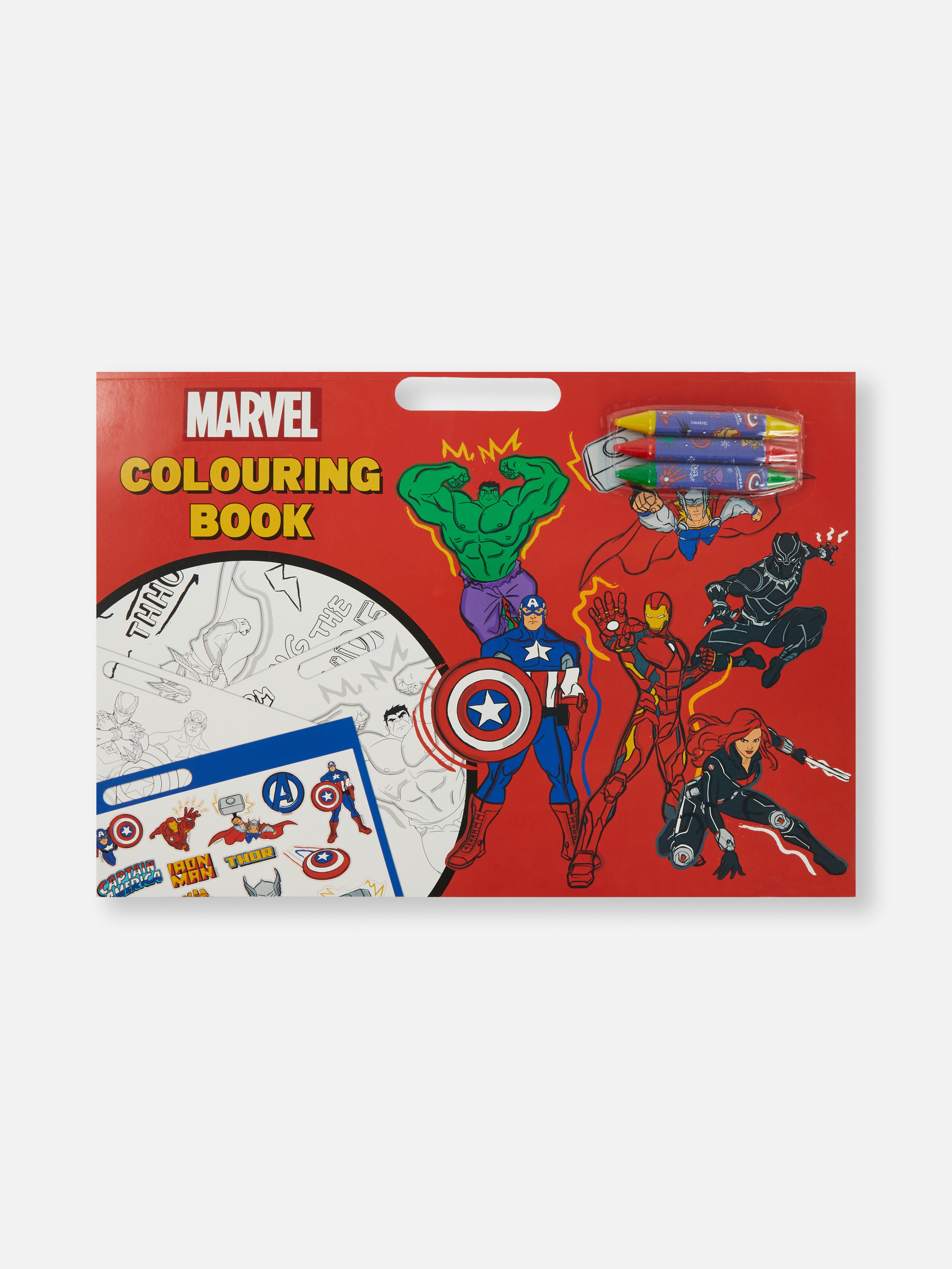 Set regalo libro da colorare Marvel