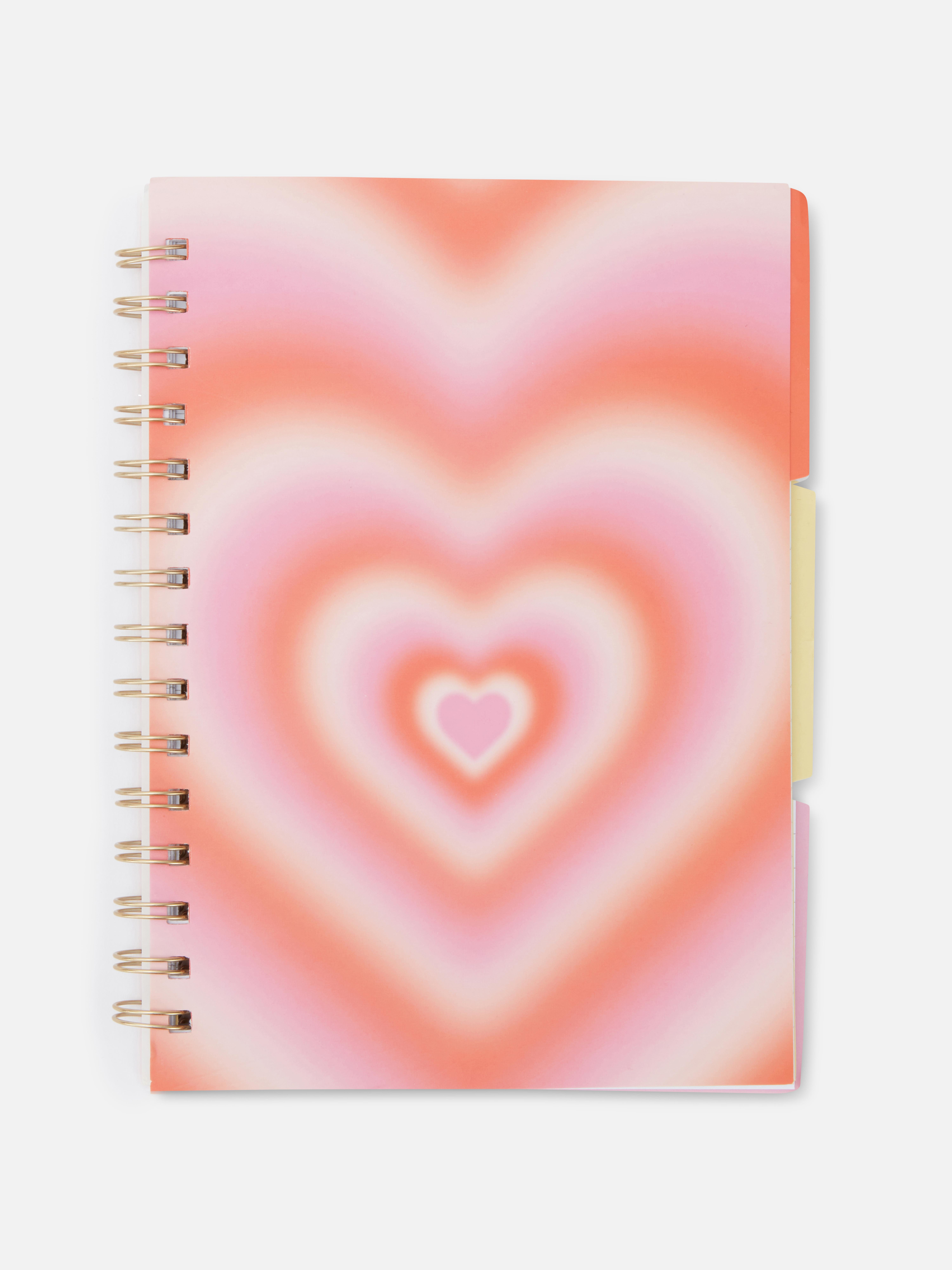 A5 Heart Tab Notebook